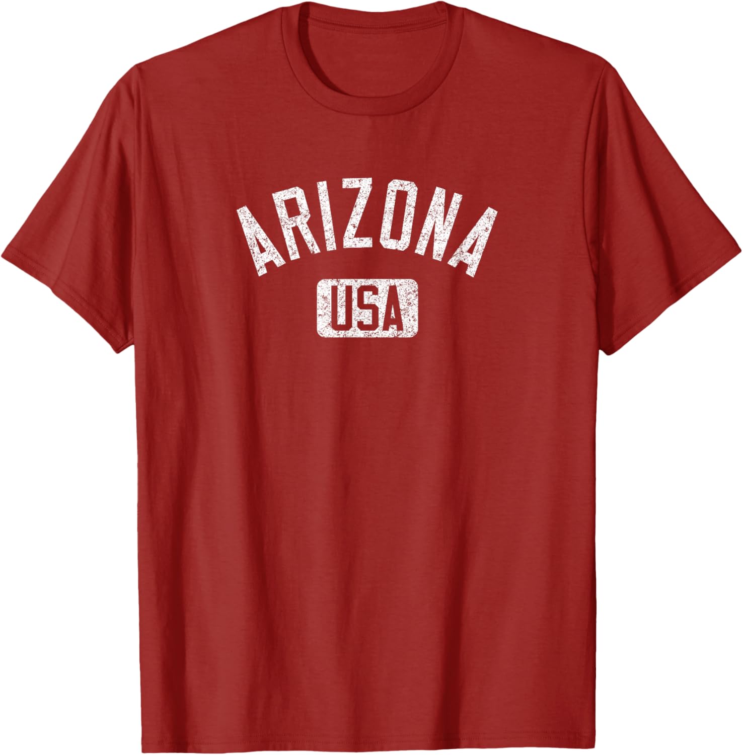 Arizona USA Distressed White Print T-Shirt for Comfortable Casual Style - 2