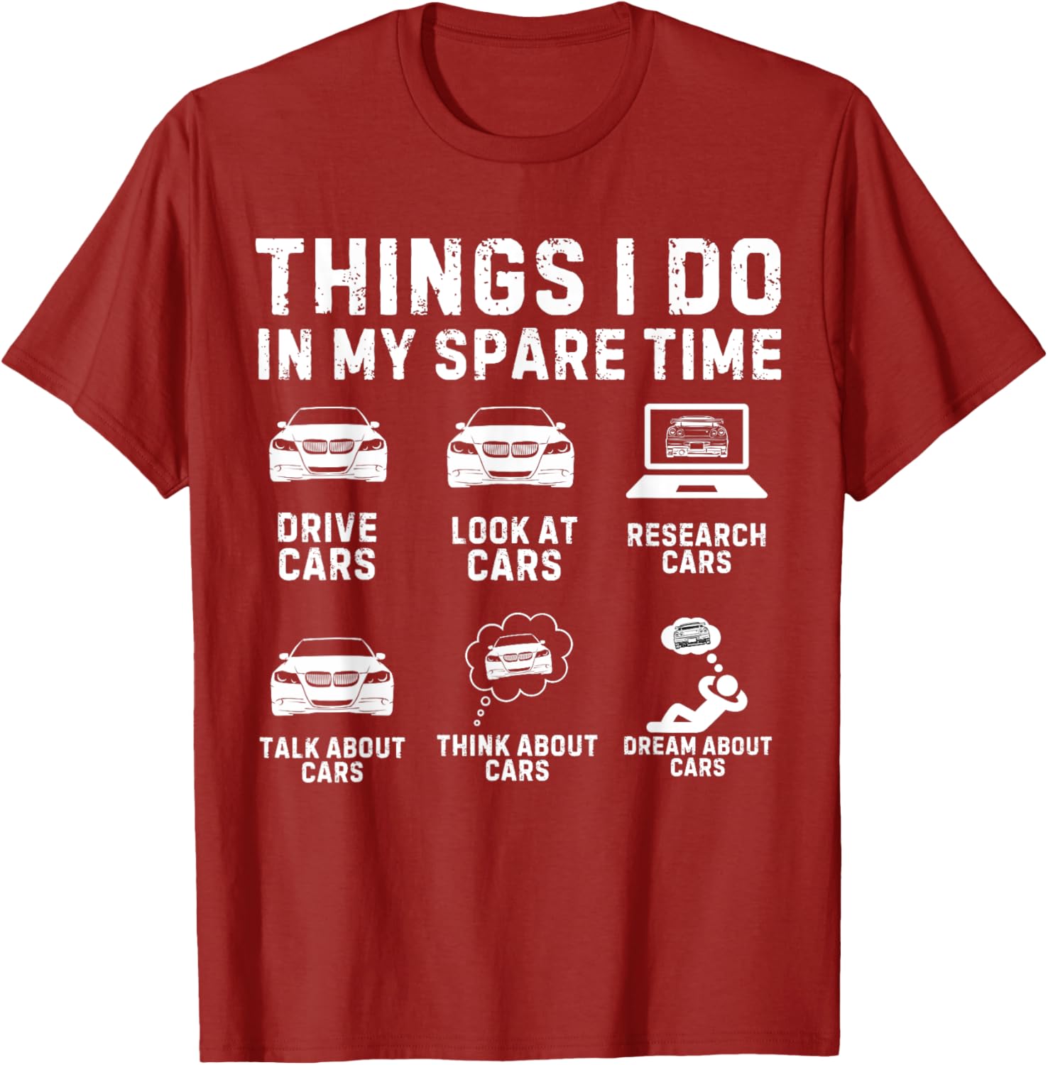 Car Enthusiast Men's T-Shirt for Spare Time Fun and Style - 10
