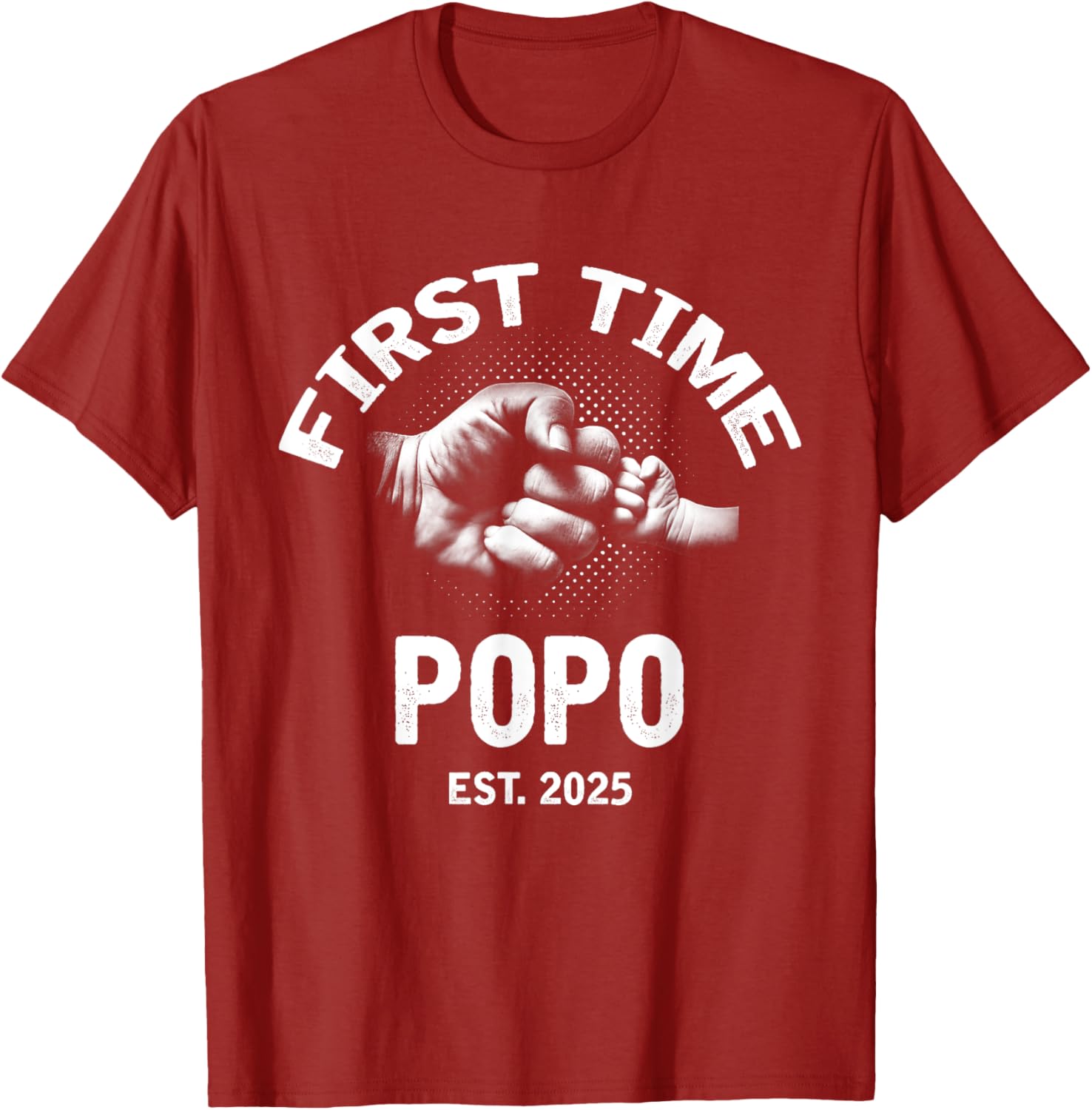 First Time Popo 2025 Father's Day Vintage T-Shirt for Dads - 11