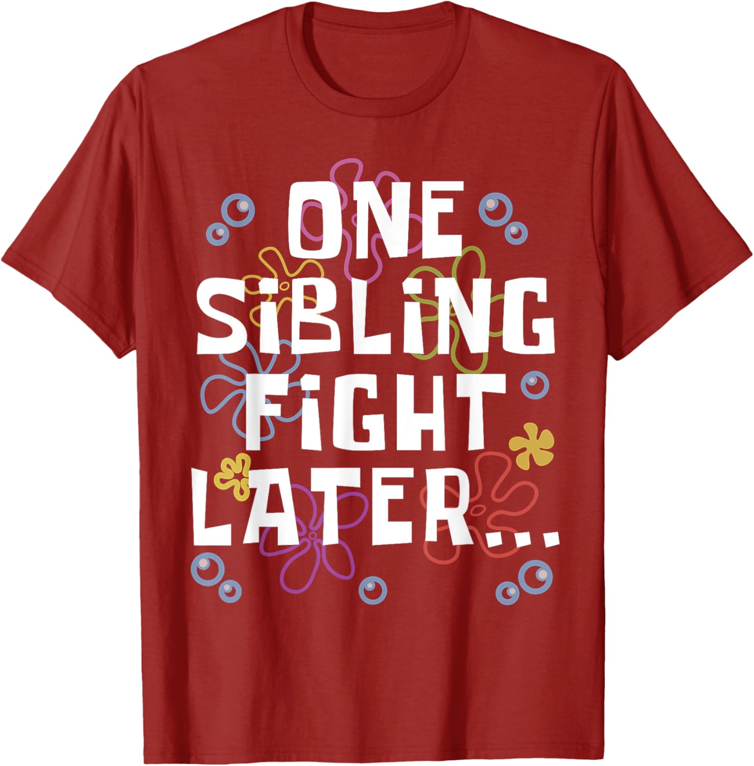Siblings Matching Brother Sister T-Shirt One Sibling Fight Later Design - 10