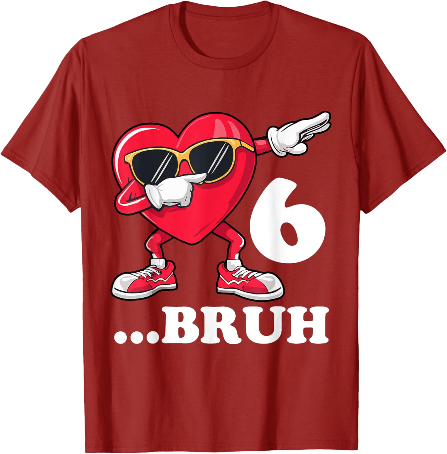 Bruh Dabbing Birthday Boy T-Shirt for 6 Year Old Fun Celebration Gear - 11