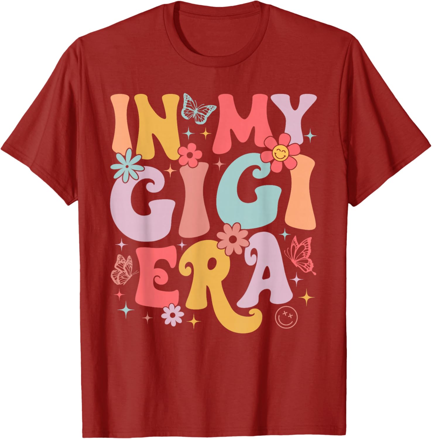 In My Gigi Era Retro Butterfly T-Shirt for Stylish Moms on Mother's Day - 15