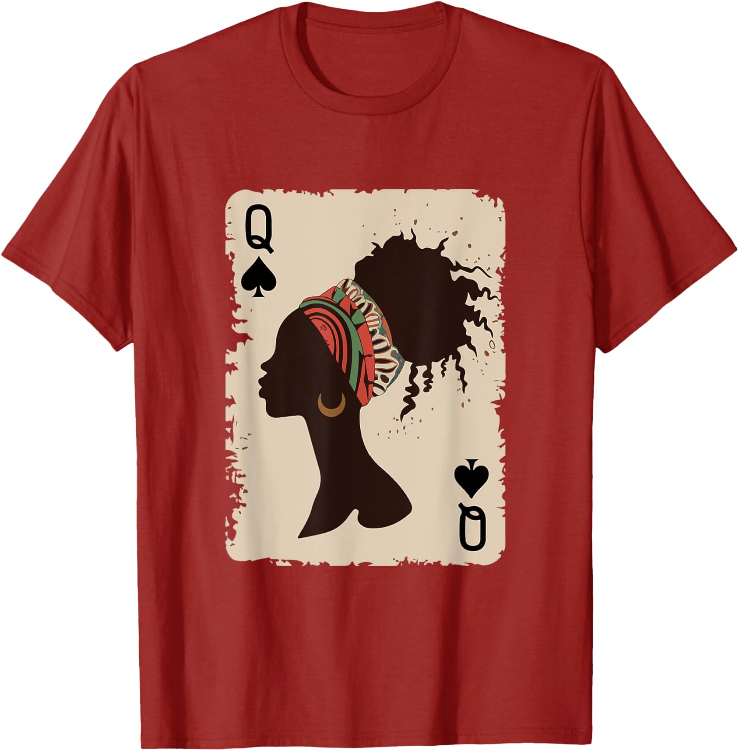Black Queen Afro T-Shirt Proud Melanin Design for African American Women - 23