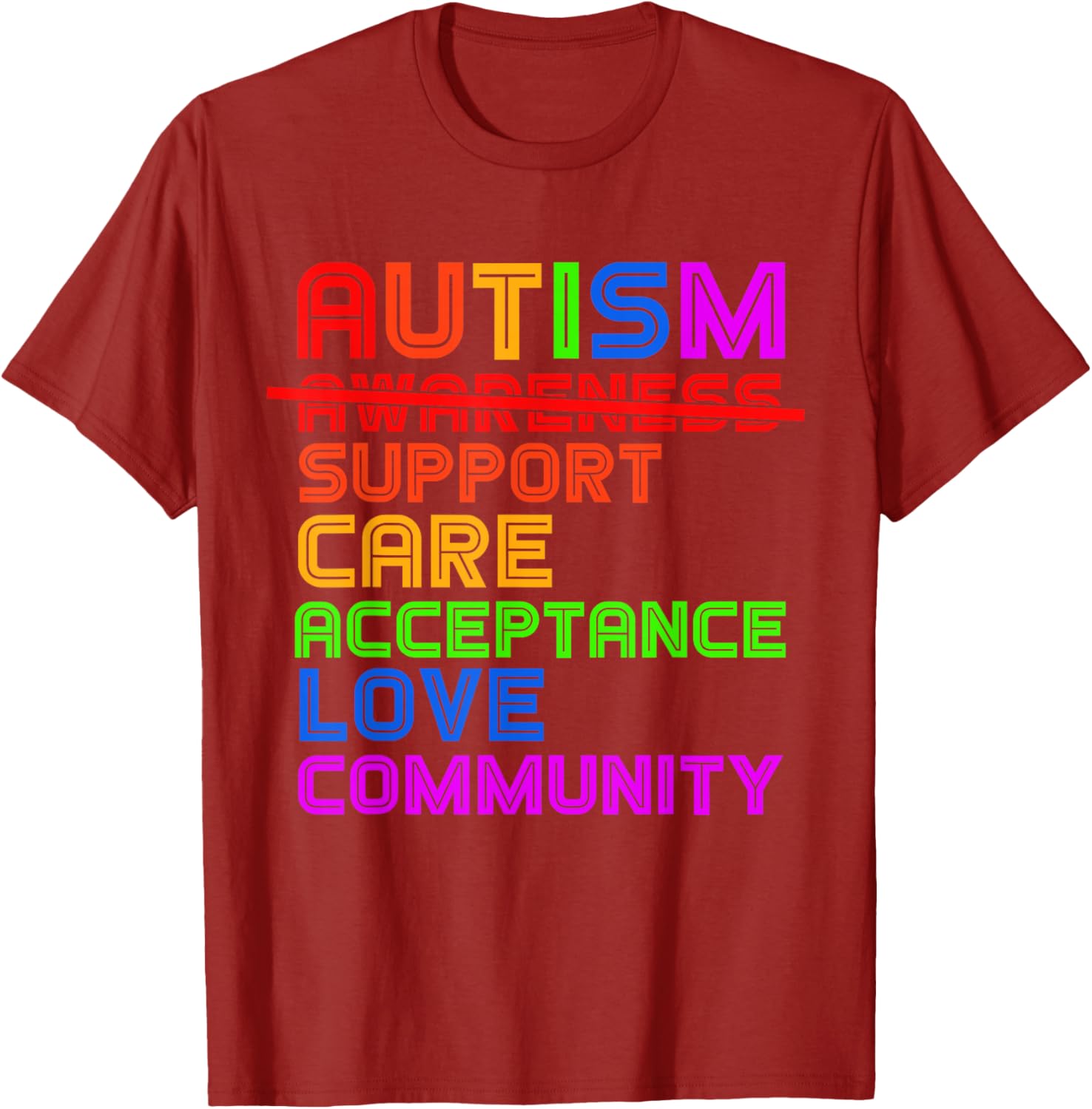 Autism Awareness T-Shirt for Men, Women, and Kids - Support Acceptance - 16
