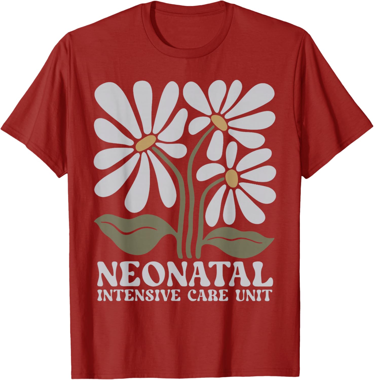 Boho Floral NICU Nurse T-Shirt for Neonatal RNs - Stylish and Comfy - 8