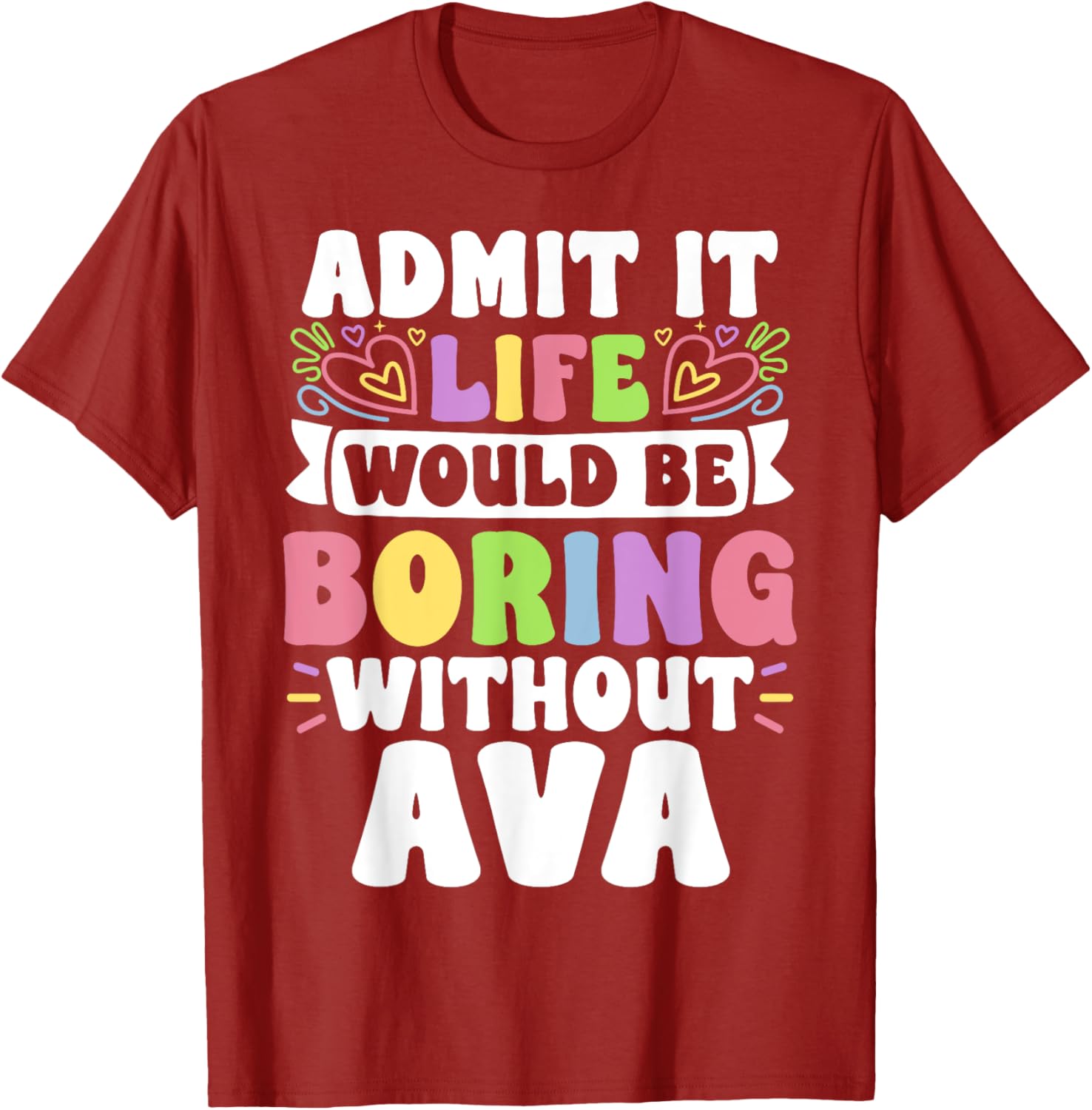 Ava Personalized Funny Family T-Shirt for Unique Style and Comfort - 17
