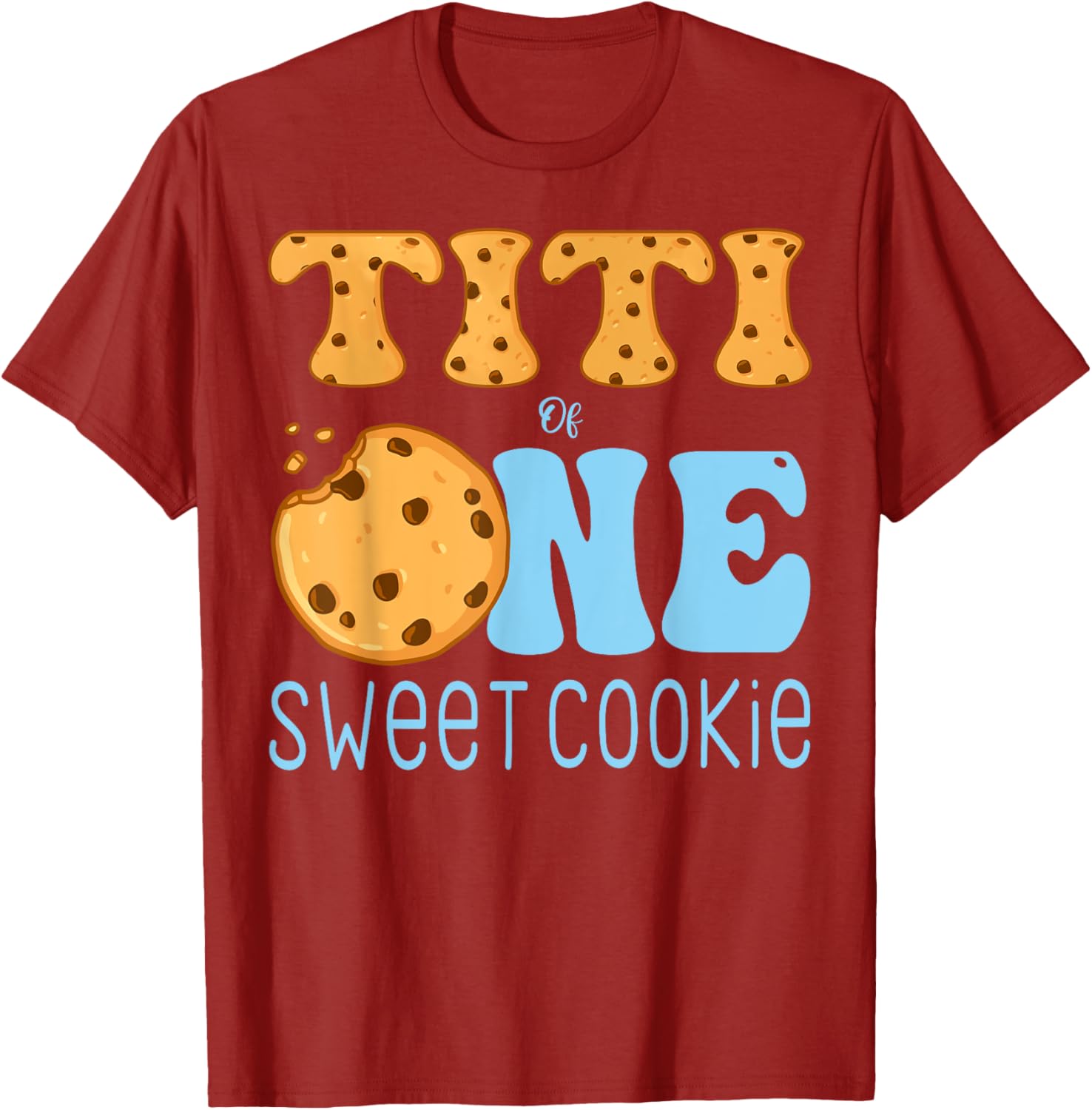 Titi Of One Sweet Cookies and Milk Birthday Party T-Shirt for Kids - 3