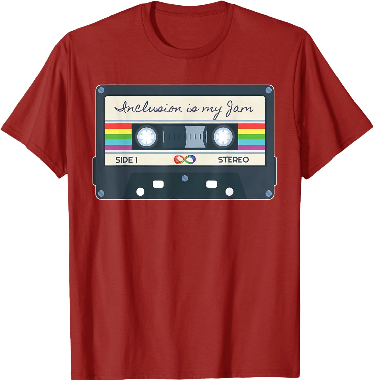 Autism Awareness Inclusion Is My Jam SPED Teacher Cassette T-Shirt - 7