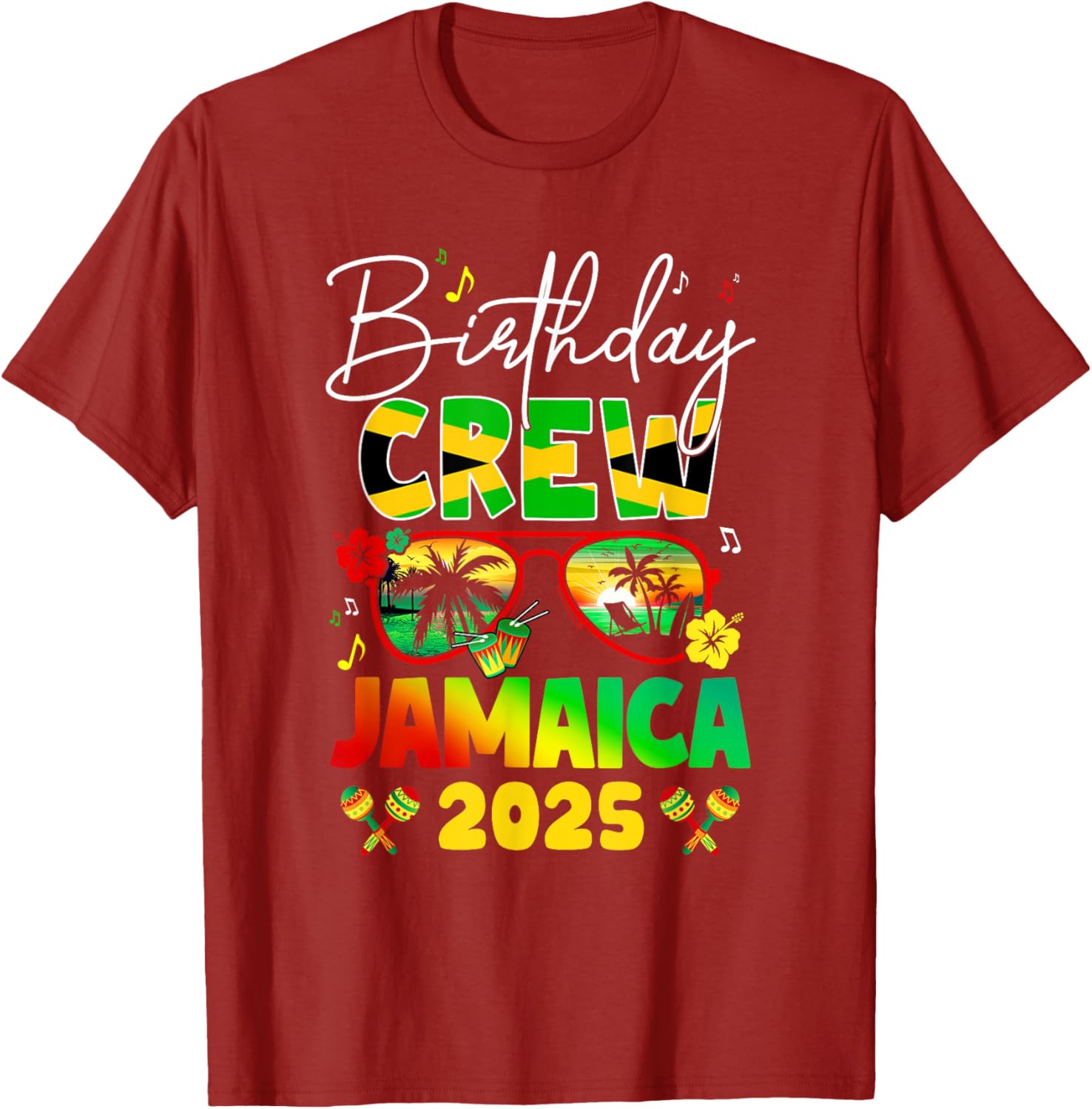 Birthday Crew Jamaica 2025 Birthday Girl Matching T-Shirt for Fun Parties - 19