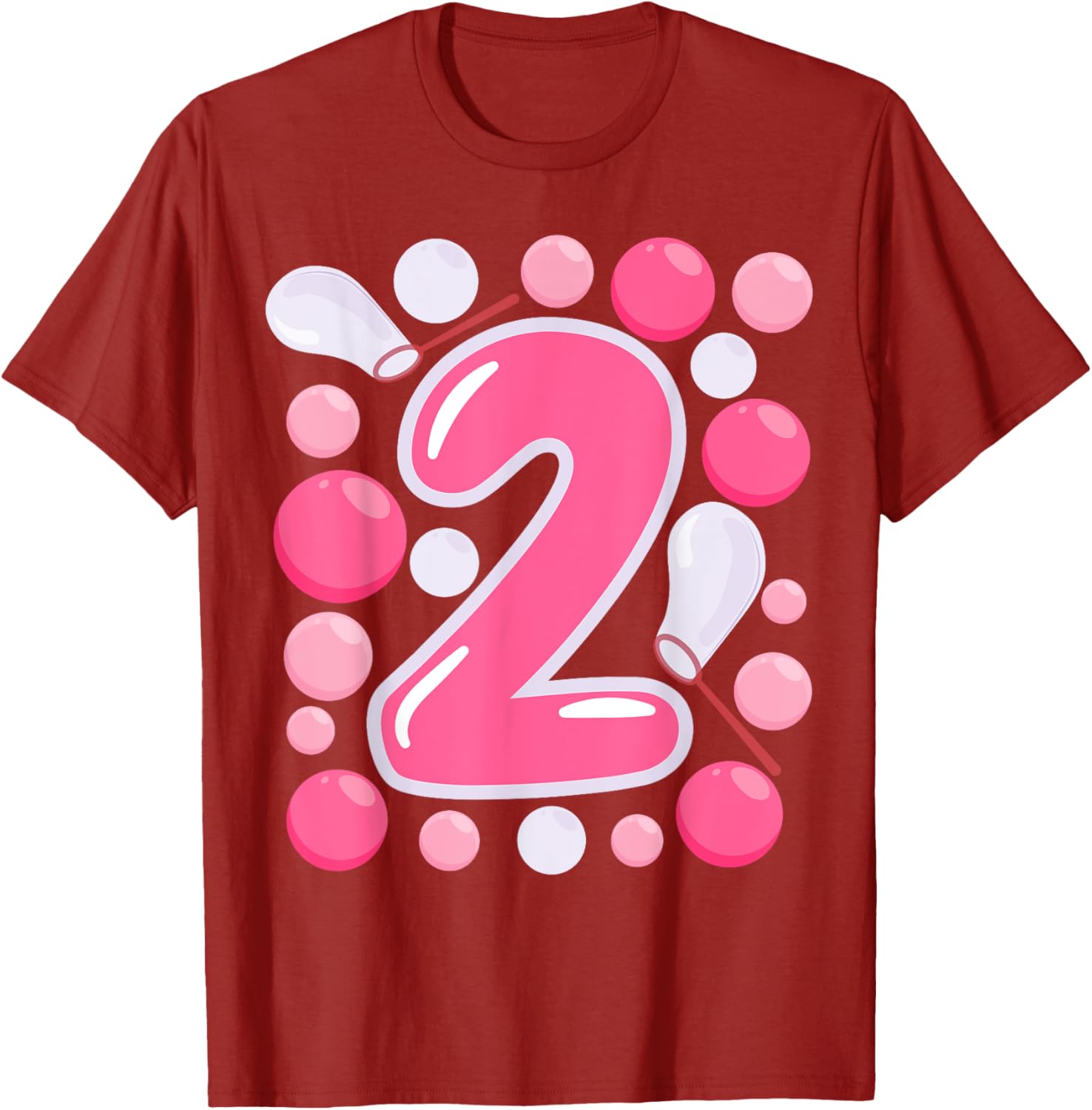 Adorable Girls 2nd Bubble Birthday Party T-Shirt for Kids Celebrations - 16