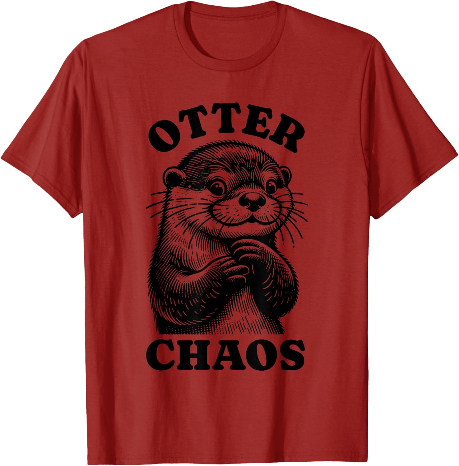 Silly Otter Chaos T-Shirt for Fun-Loving Animal Lovers - 16
