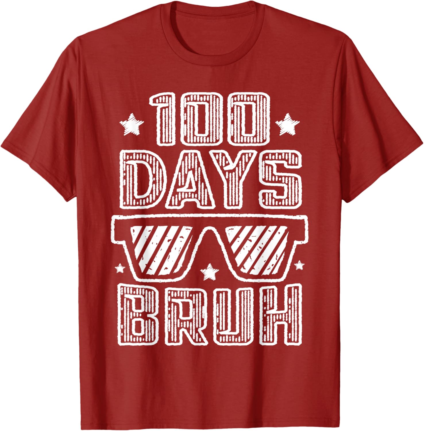 Bruh 100 Days of School Sunglasses T-Shirt for Boys Fun and Stylish - 18