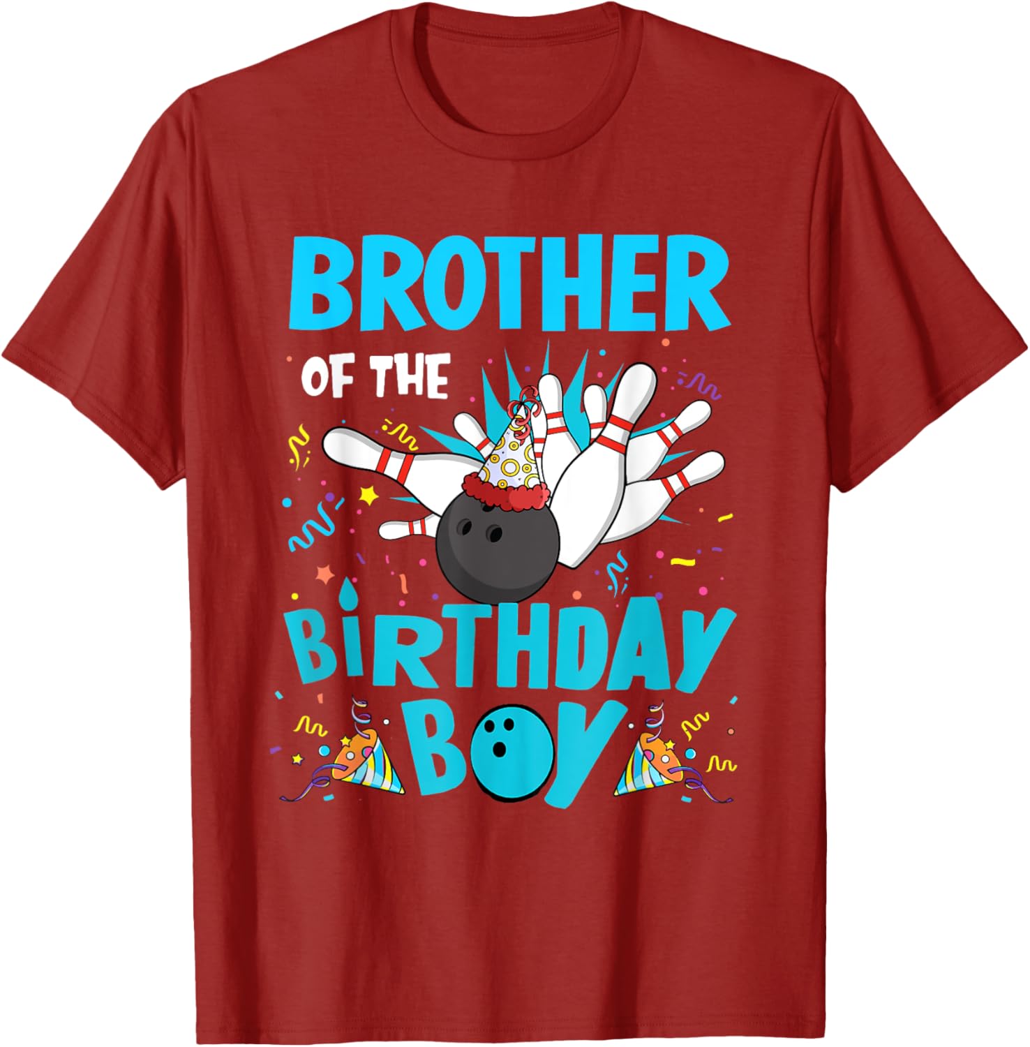 Brother Of The Birthday Boy Bowling Family Matching T-Shirt for Fun Celebrations - 10