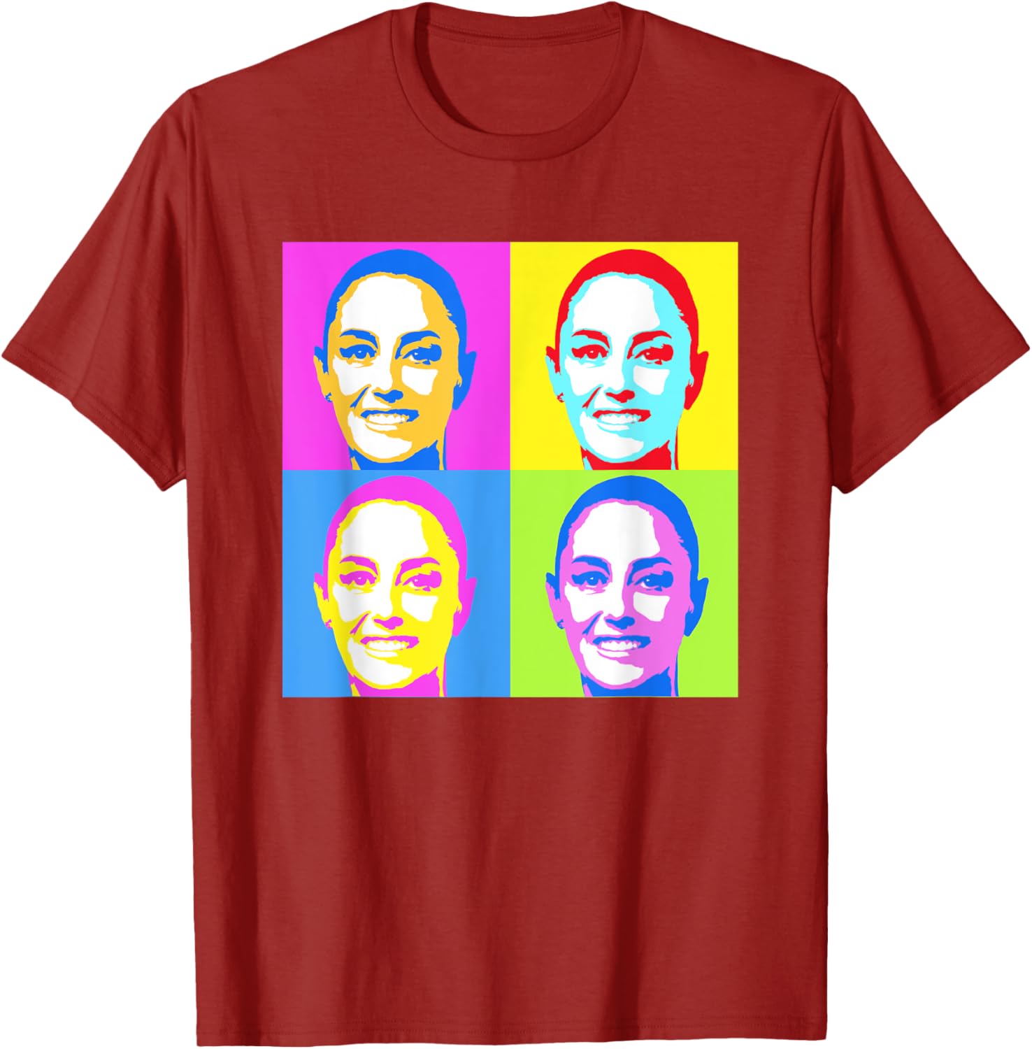 Claudia Sheinbaum Pop Art T-Shirt for Supporters of Mexico's President - 8