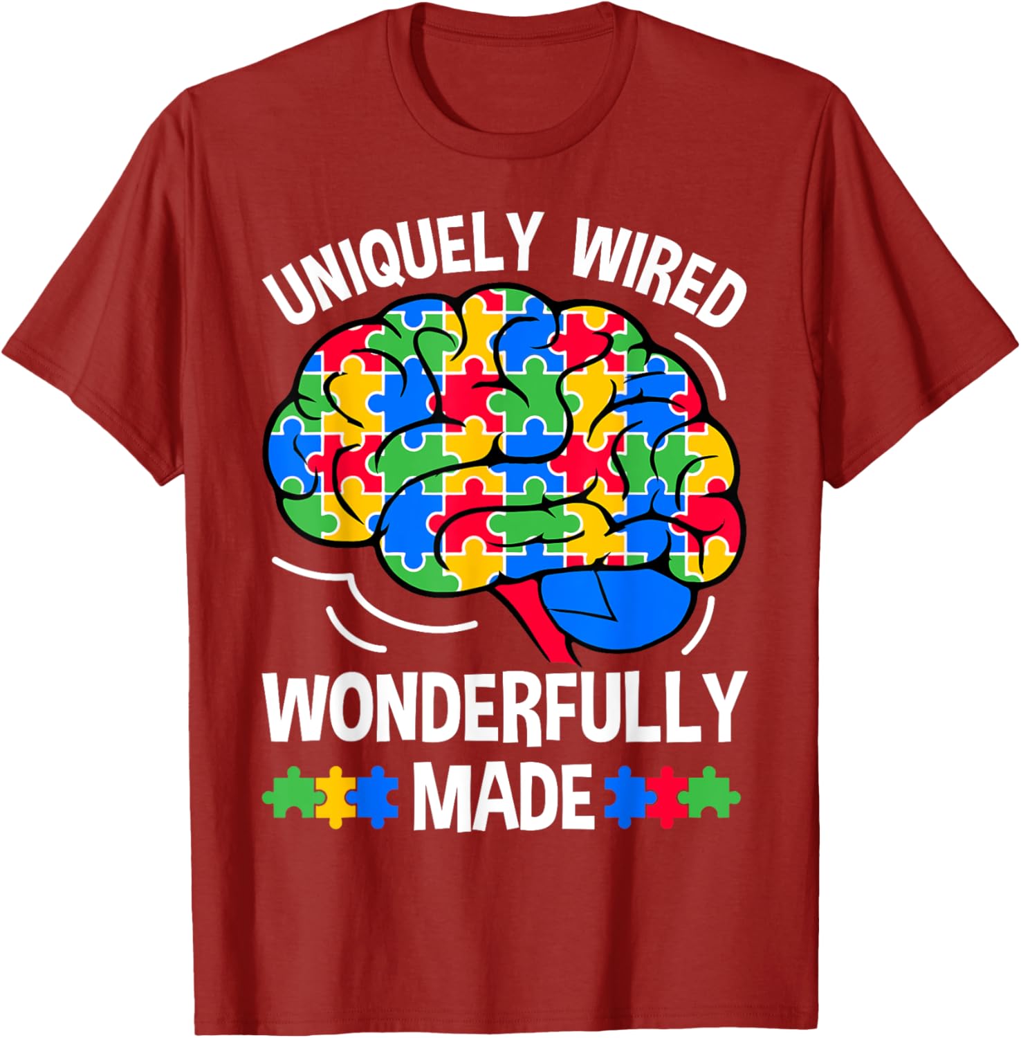 Uniquely Wired Wonderfully Made Autism Awareness T-Shirt for Kids - 2