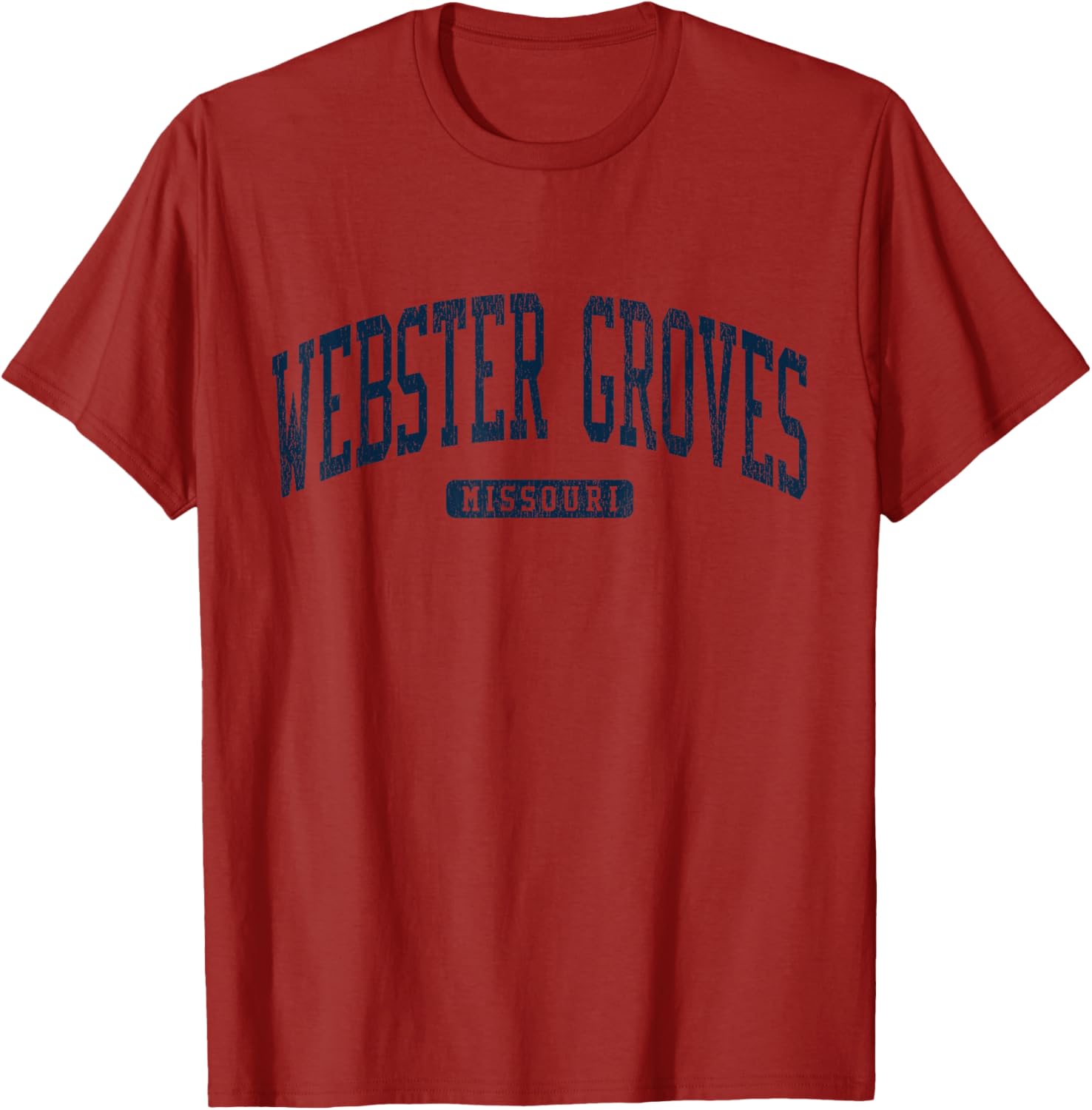 Webster Groves Missouri College Style Blue T-Shirt for Students and Alumni - 2