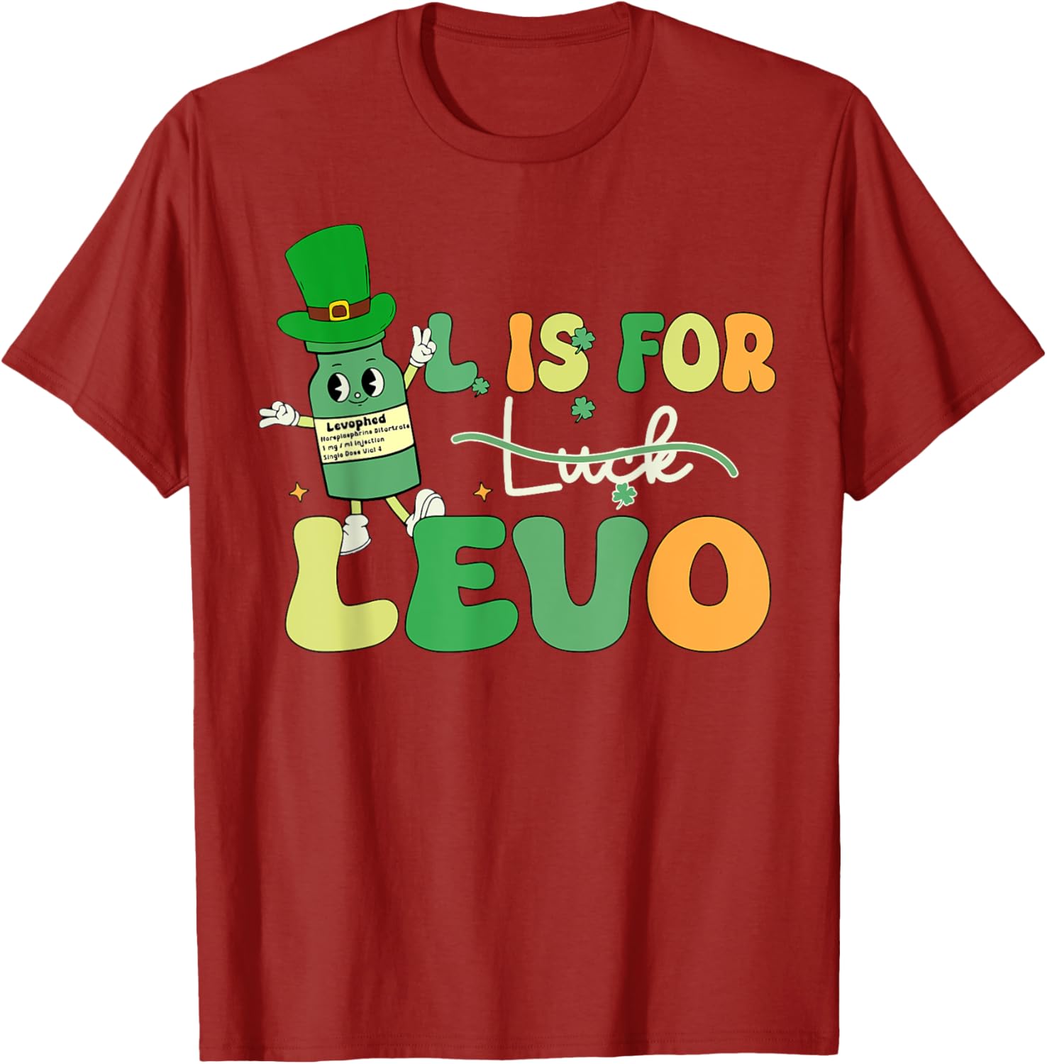 St Patrick's Day Levo T-Shirt for Pharmacists and Nurses in ICU ER - 11