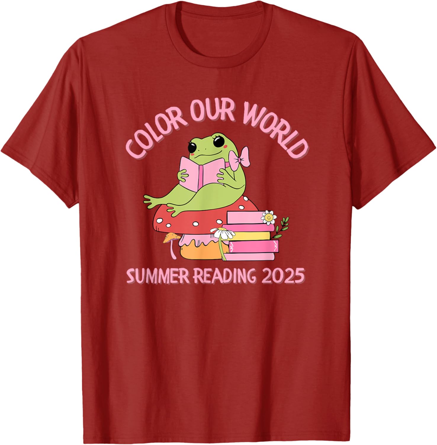 Color Our World Summer 2025 Frog T-Shirt for Kids - Fun Reading Program Apparel - 25