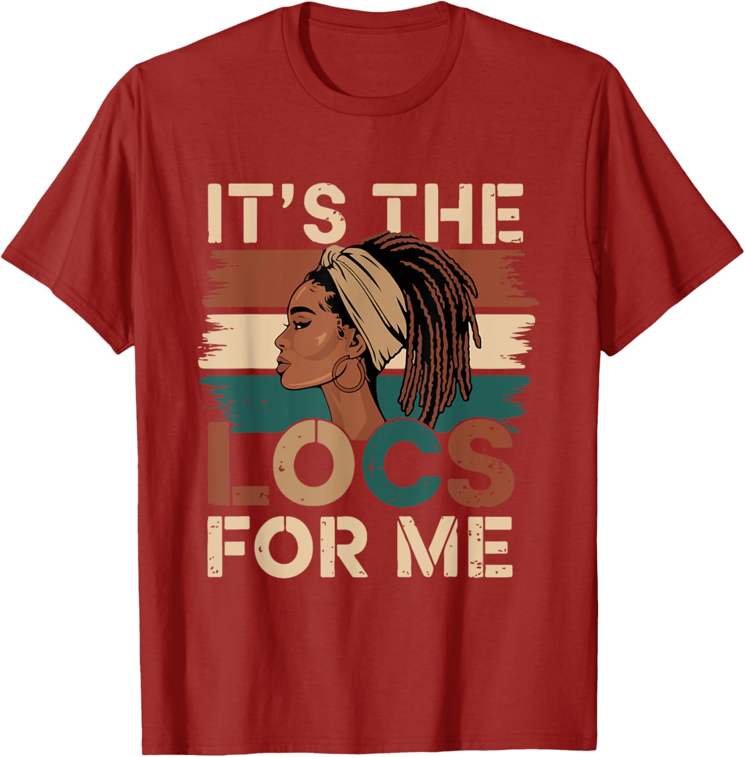 Stylish It's the Locs For Me Dreadlocks T-Shirt for Black Women - 8