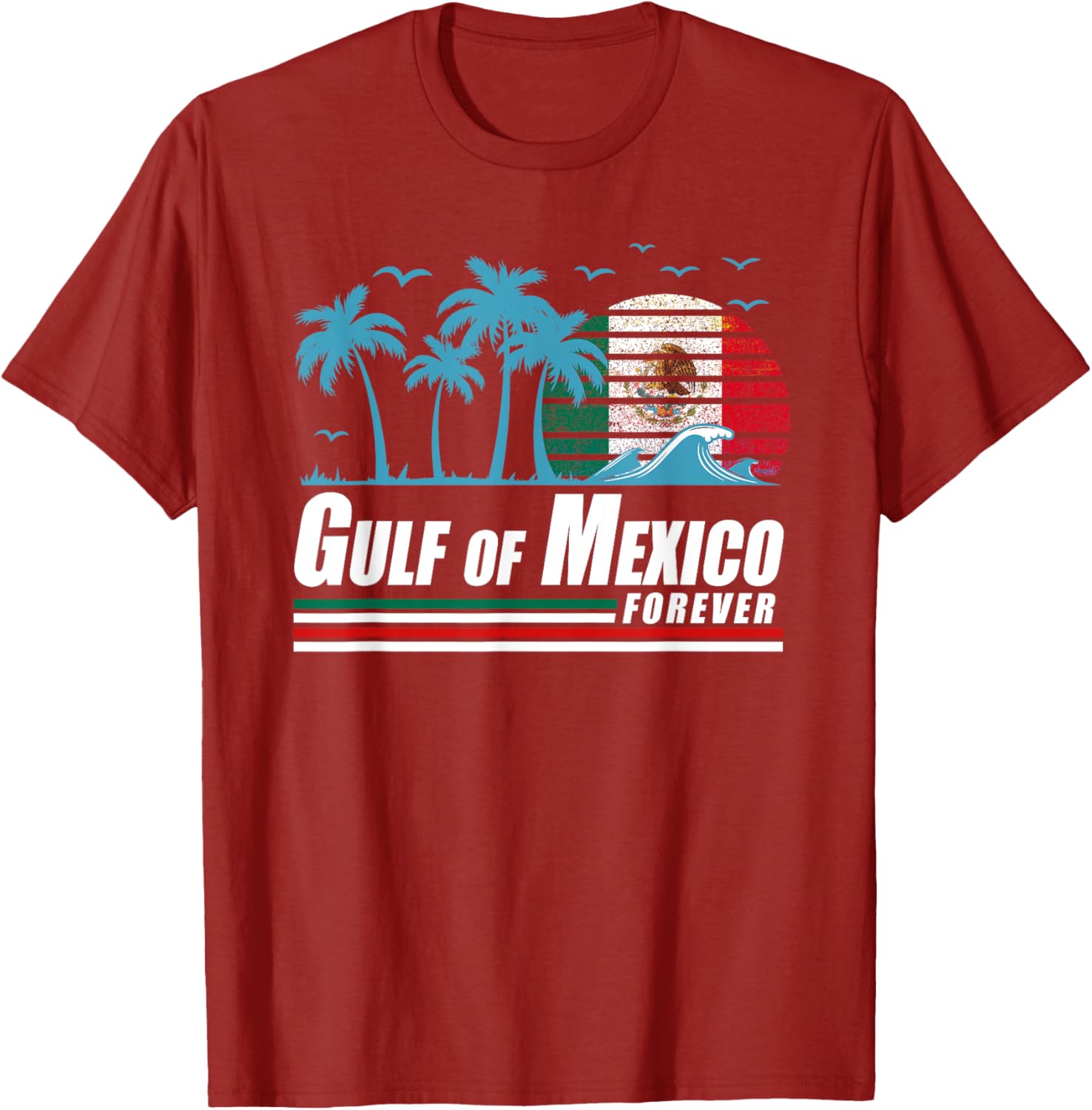 Retro Gulf of Mexico T-Shirt for Coastal Vibes and Vintage Style - 3
