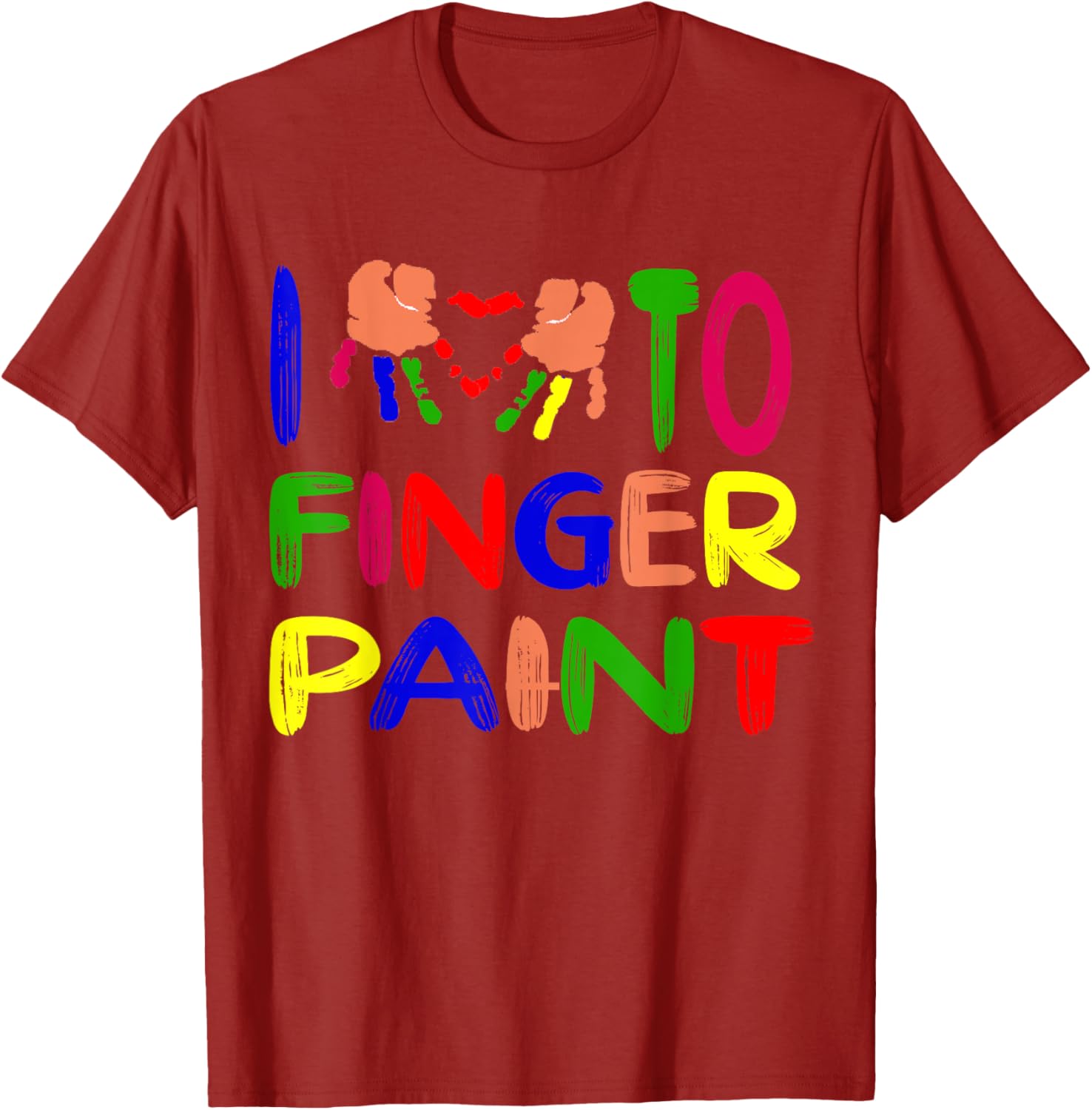 Cute Couple Valentine T-Shirt I Heart Love to Finger Paint Gift - 26