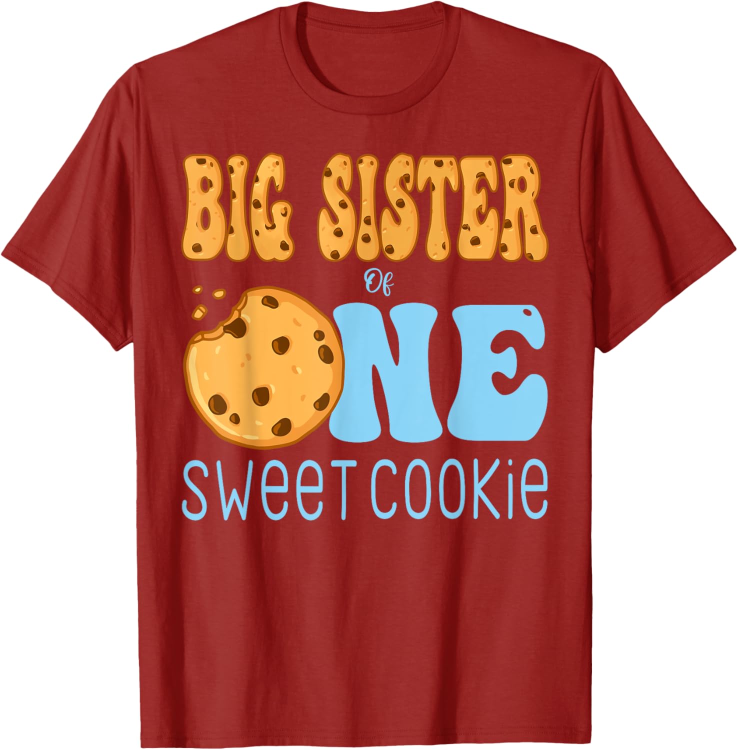 Big Sister Cookies and Milk Birthday Party T-Shirt for Kids - 3