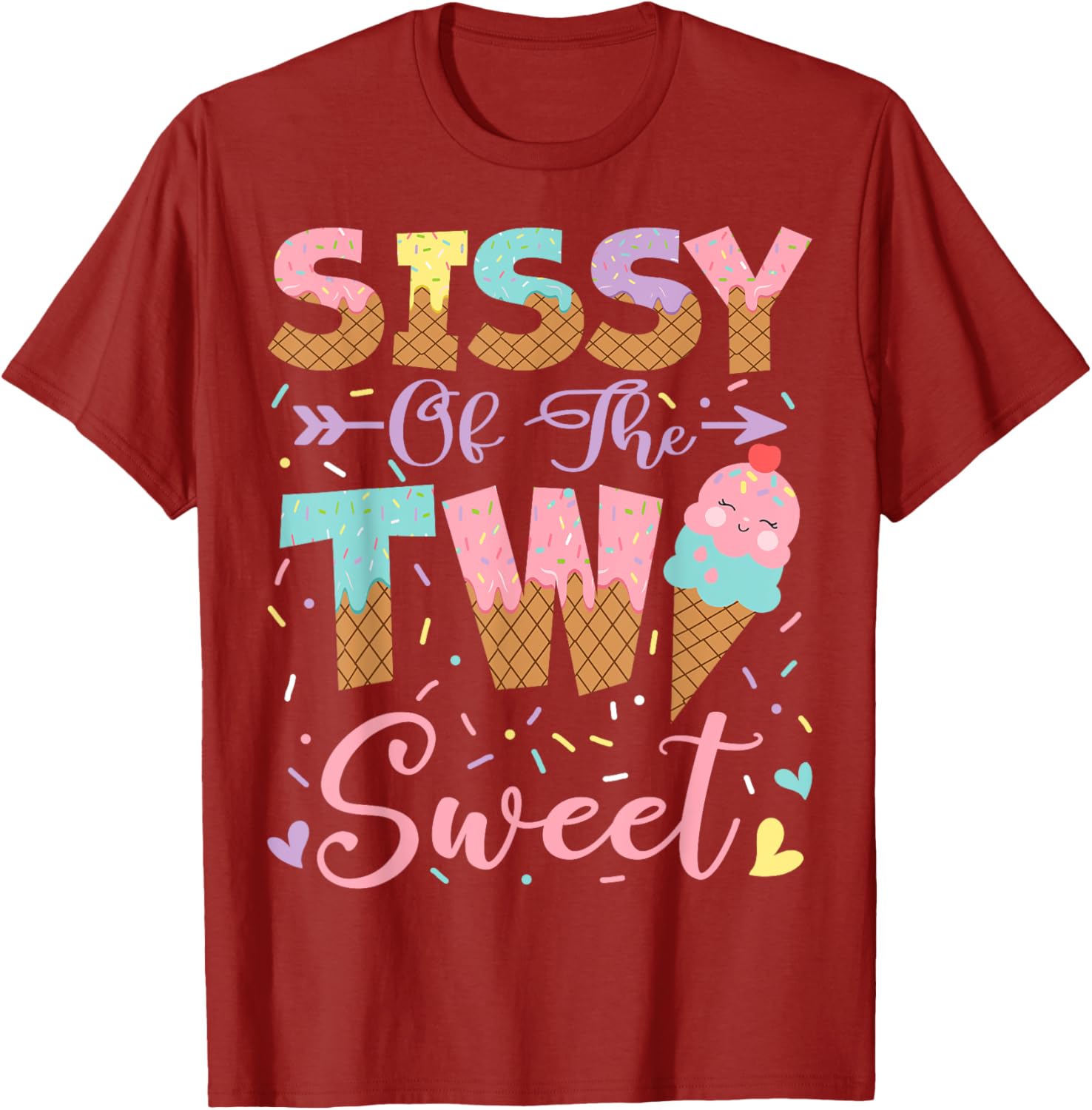 Sweet 2nd Birthday Summer Ice Cream T-Shirt for Girls – Fun & Cute Design - 9