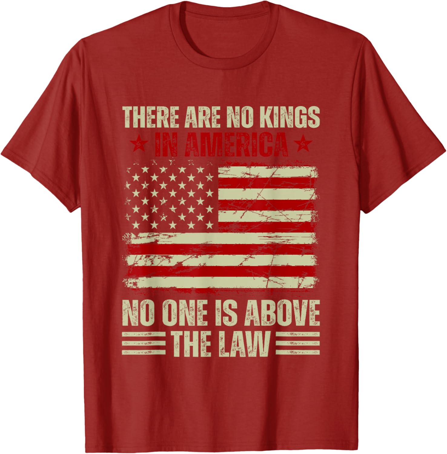 There Are No Kings In America T-Shirt - Stand For Justice and Equality - 13