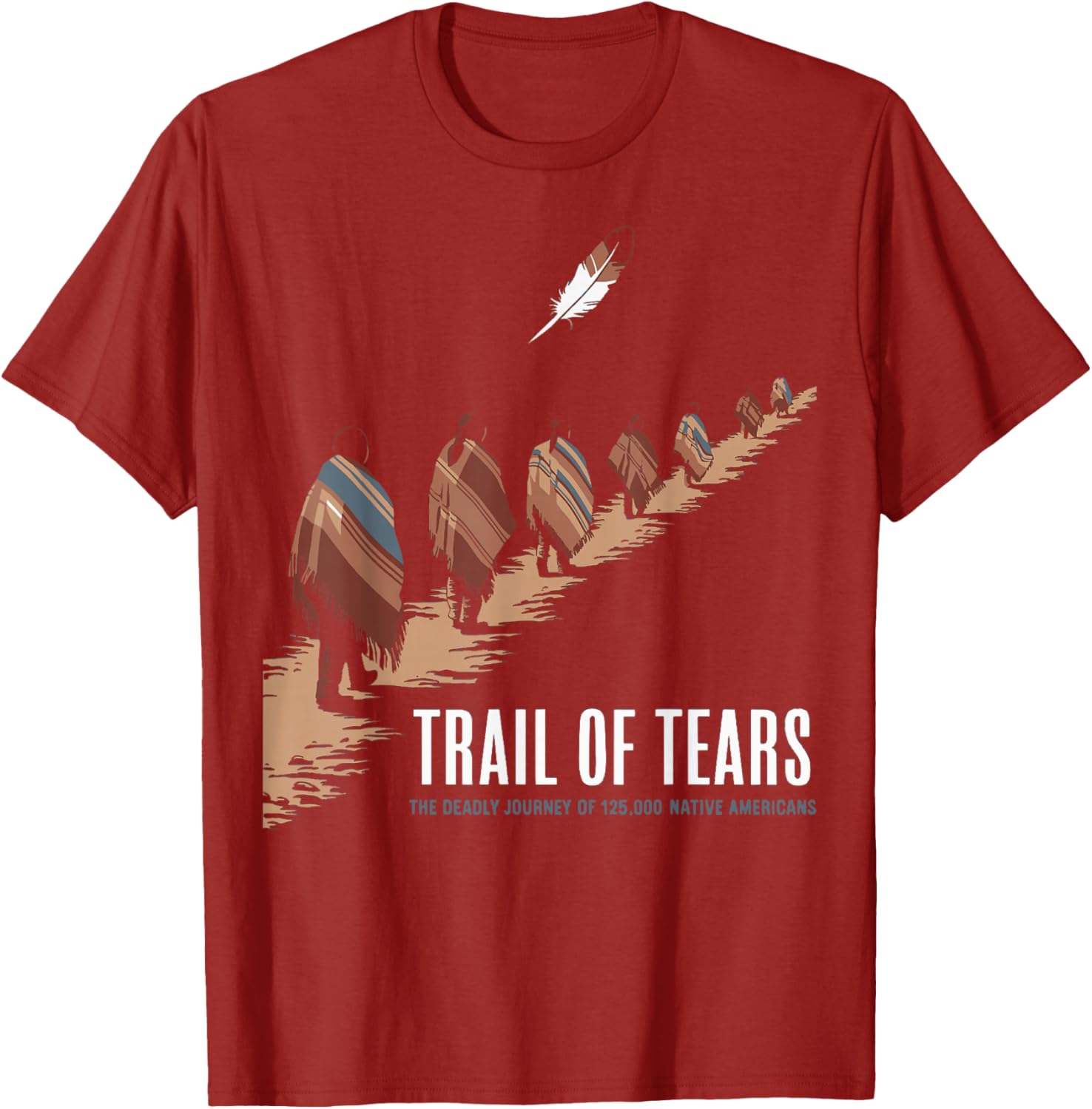 Trail Of Tears Native American Journey T-Shirt for Comfort and Style - 13