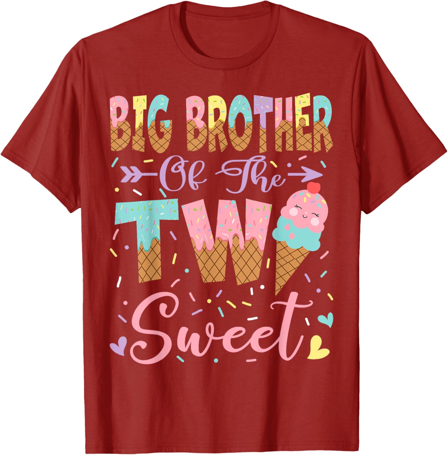 Big Brother Ice Cream T-Shirt for 2nd Birthday Summer Fun - 6