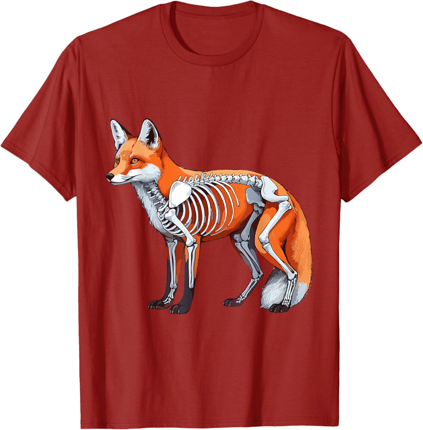 X-ray Fox Body Anatomy Radiography Skeleton T-Shirt for Anatomy Lovers - 22