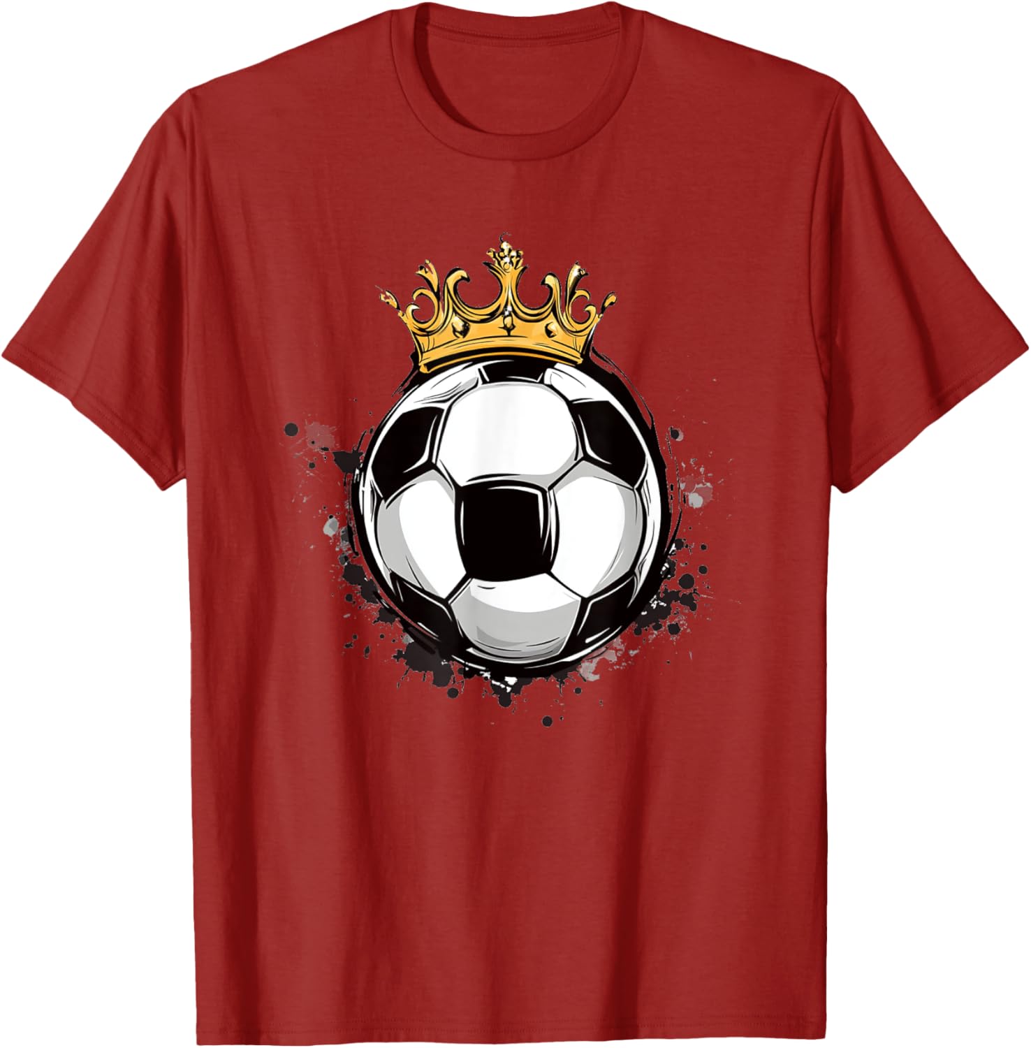 Soccer Royalty T-Shirt with Crowned Ball for Kids - Stylish Sports Wear - 22