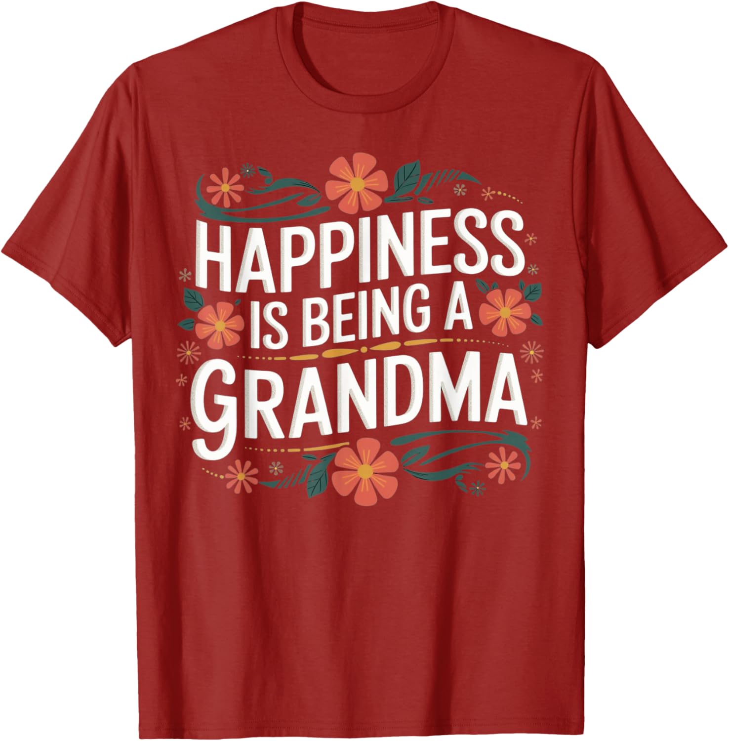Women's Floral Grandma T-Shirt: Celebrate Your Happiness as a New Grandmother - 7