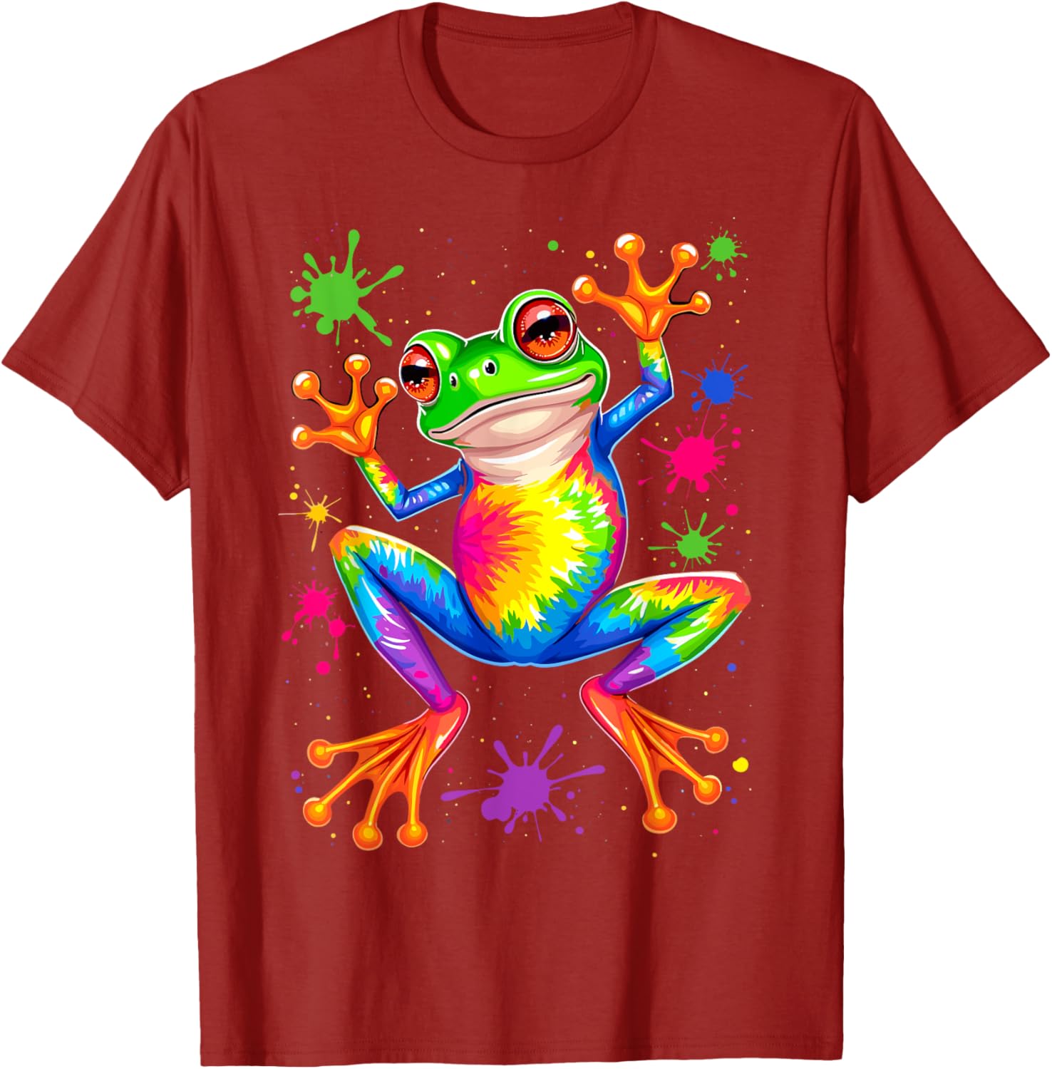 Cool Frog Tie Dye T-Shirt for Unique Style and Comfort - Fun Apparel - 3