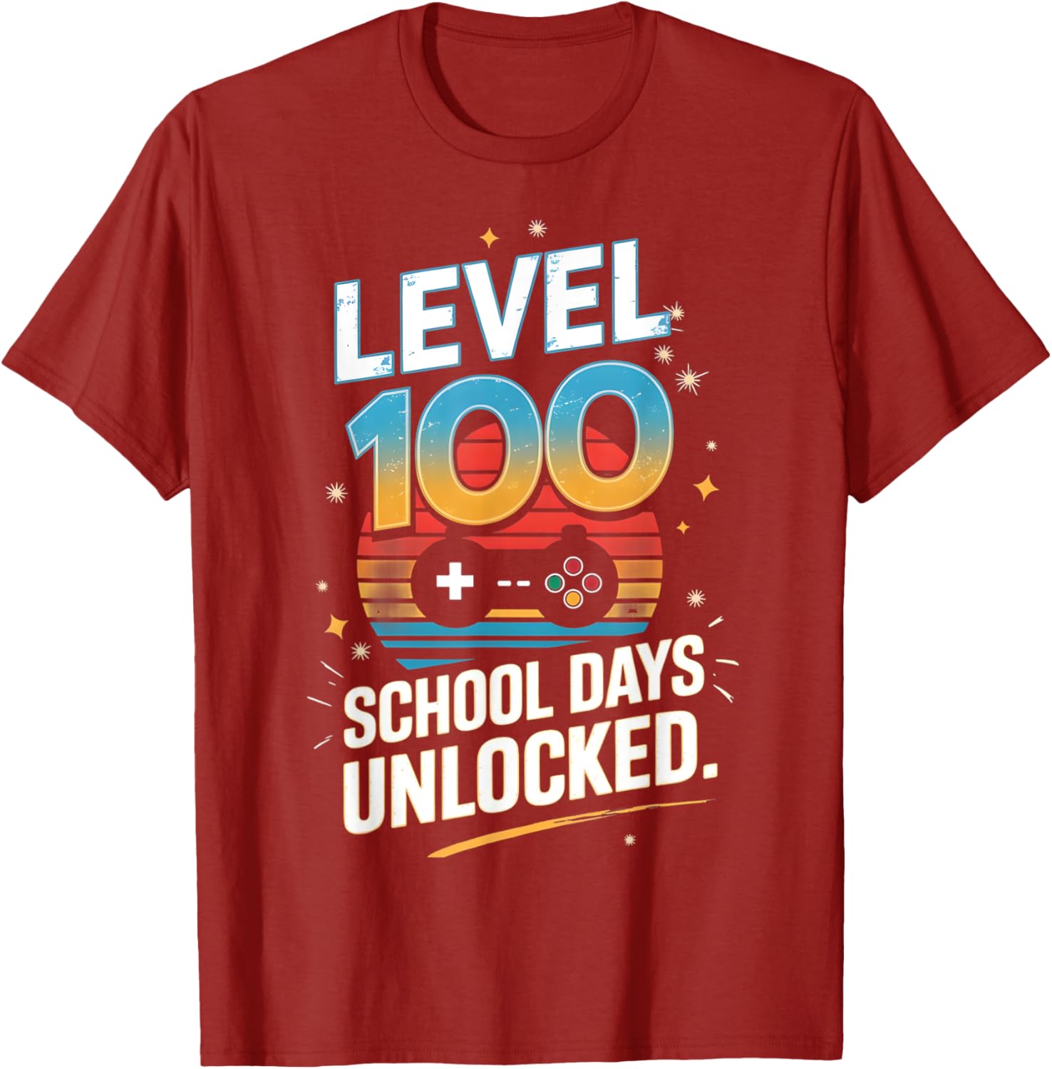 100 Days of School Unlocked T-Shirt Fun Gift for Students and Kids - 12