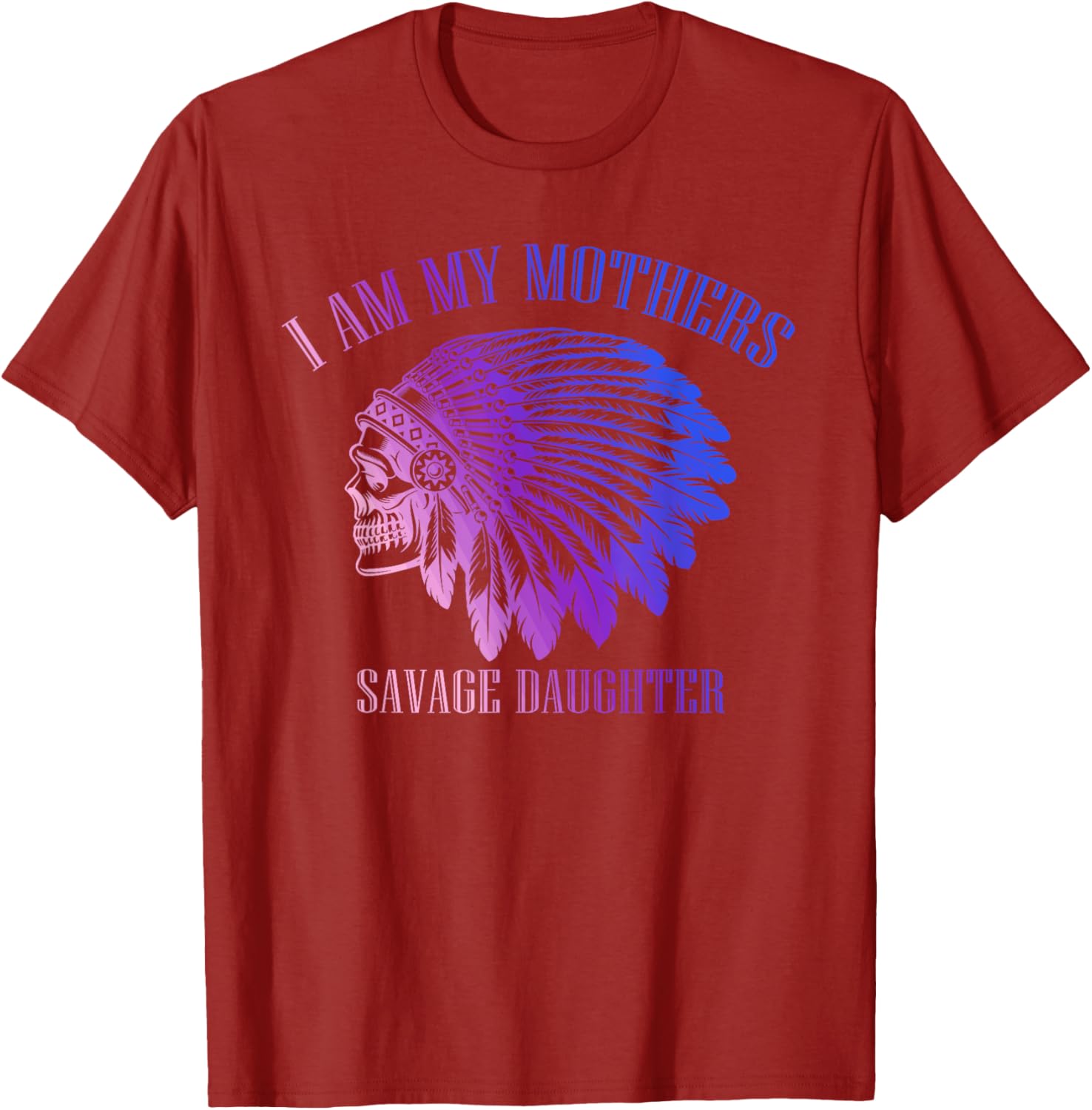 Savage Daughter Apache Skull T-Shirt for Bold Mother-Daughter Style - 3