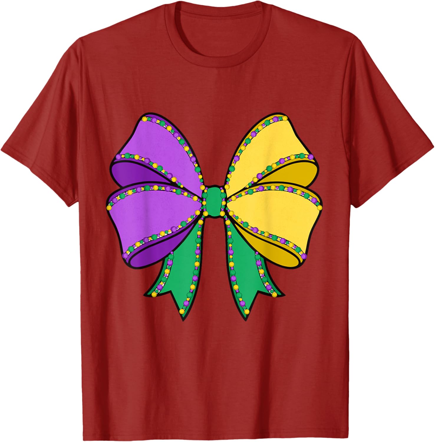 Coquette Bow Mardi Gras T-Shirt for New Orleans Carnival Festivities - 2