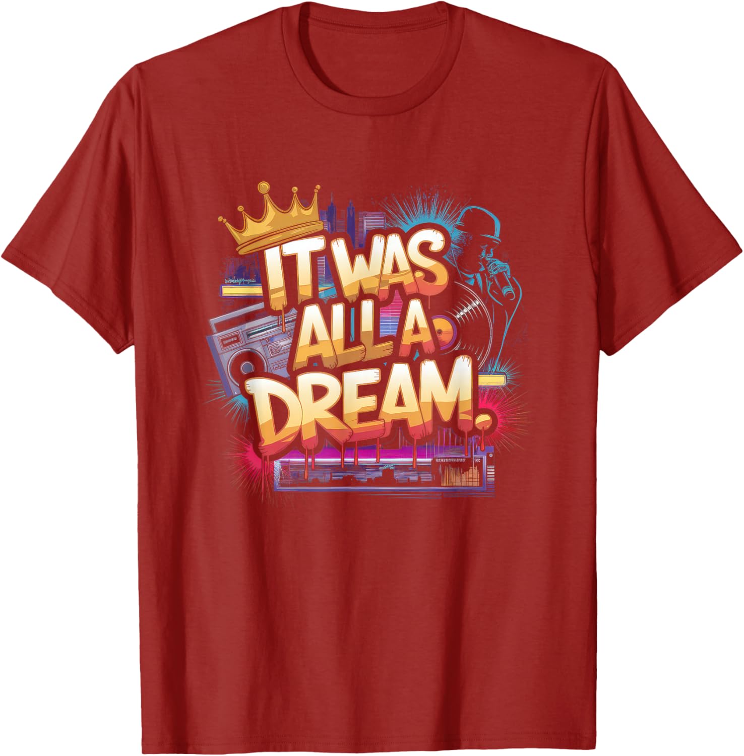 90s Hip Hop Dream T-Shirt for Men and Women Retro Rap Style Fashion - 2