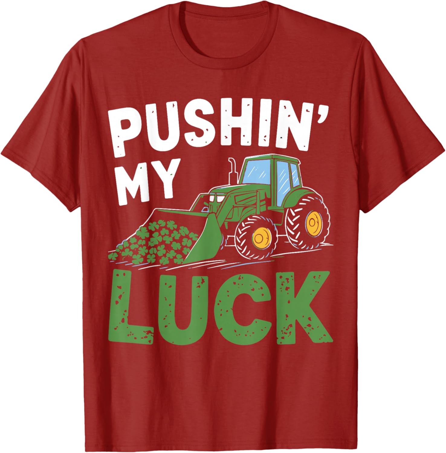 St Patrick's Day Toddler Tractor T-Shirt for Boys - Irish Luck Theme - 7