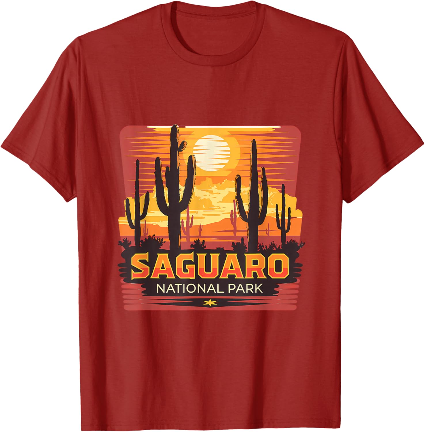 Saguaro National Park Desert Sun Scene T-Shirt for Nature Lovers - 10