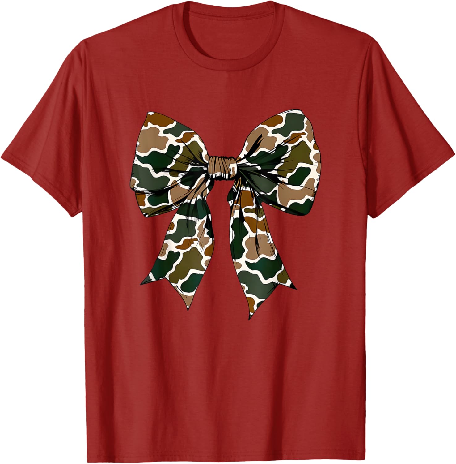 Camo Bow Coquette Duck Hunting T-Shirt for Stylish Outdoor Enthusiasts - 9