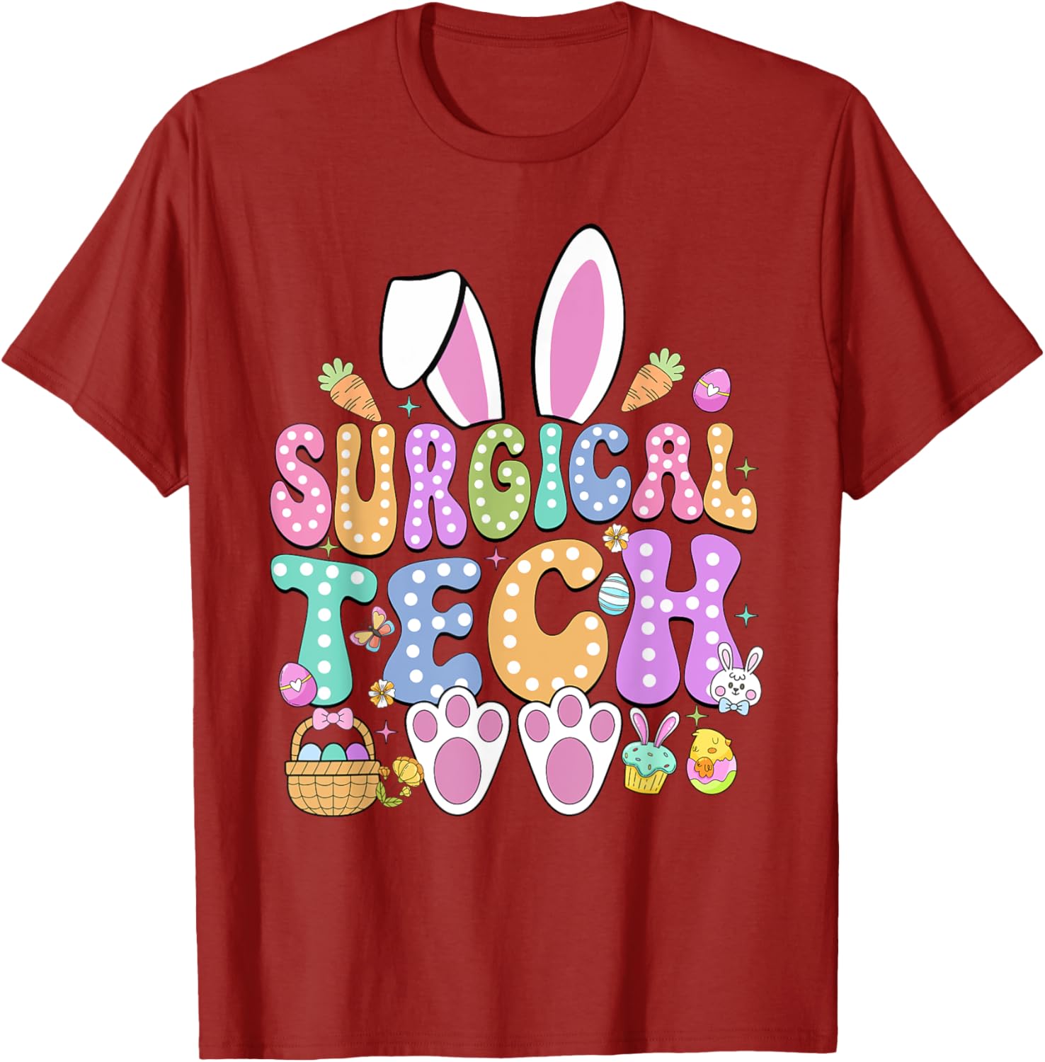 Surgical Tech Easter Bunny T-Shirt for Surgical Technicians Fun Gift - 13