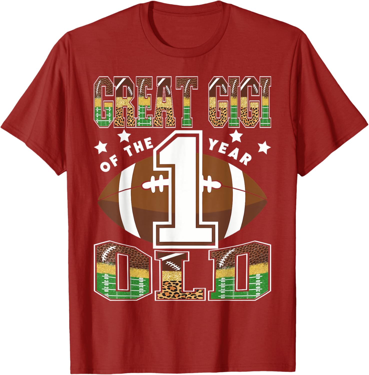 Celebrate Your Little Star with the Great Gigi 1st Birthday Football T-Shirt - 8