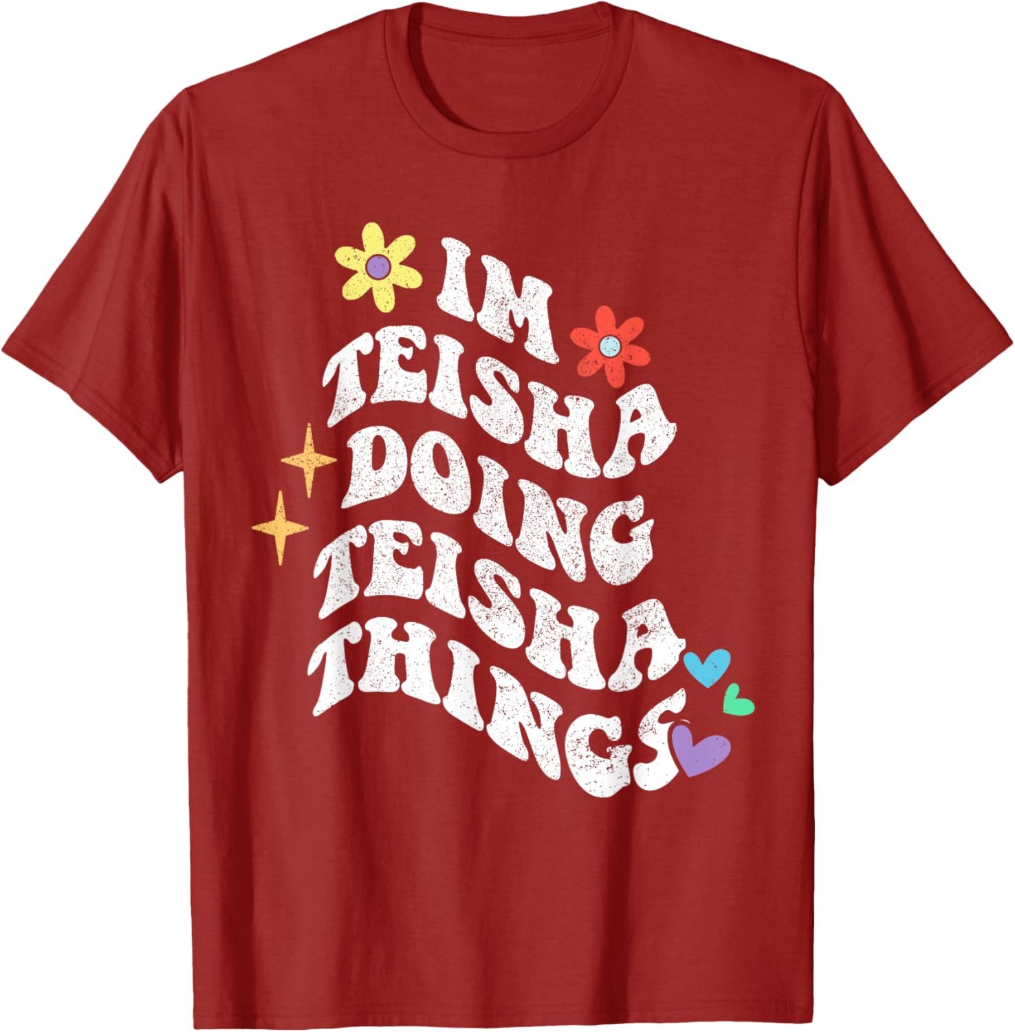 Retro Groovy Teisha Doing Teisha Things Funny Mother's T-Shirt - 4