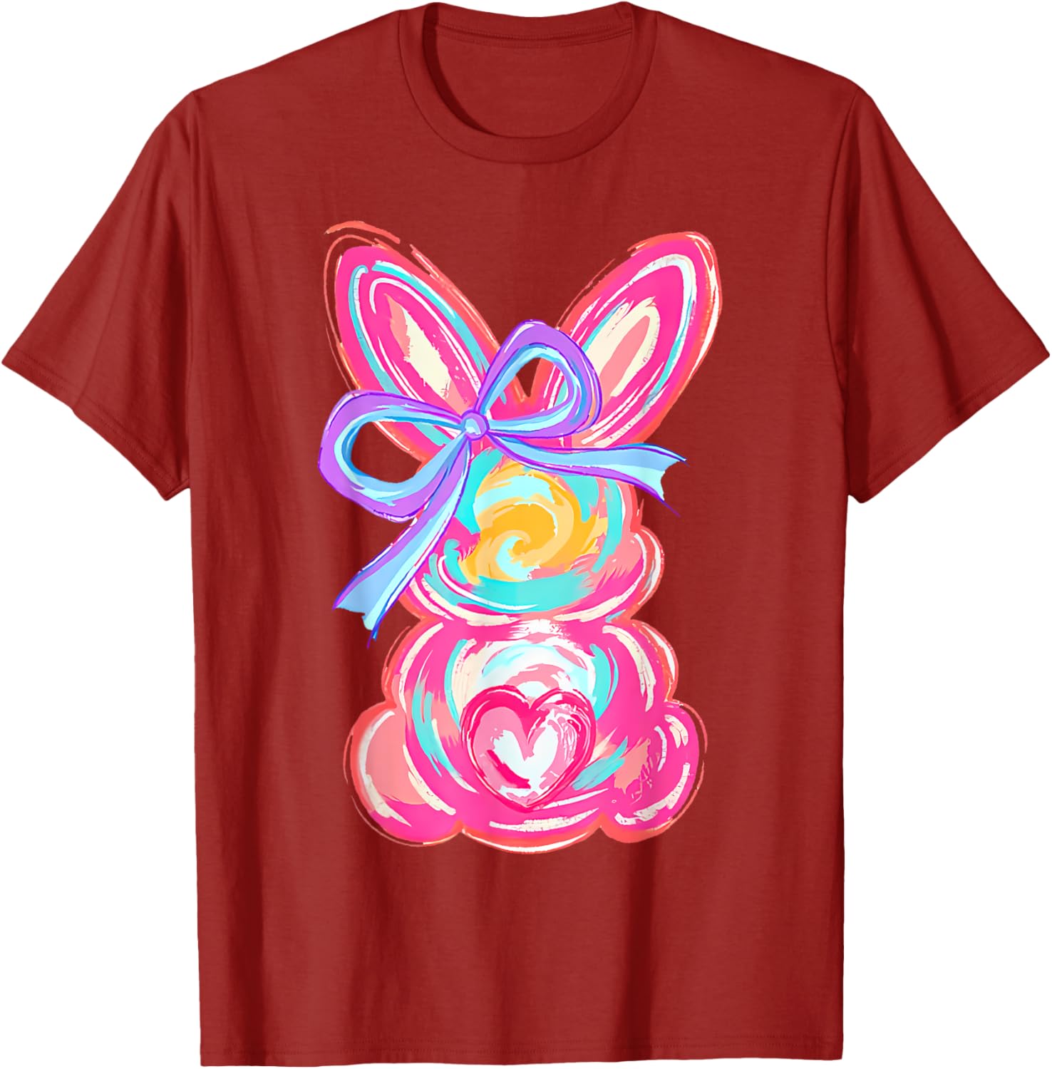 Coquette Bow Bunny Easter Shirt for Women and Girls Fun T-Shirt - 14