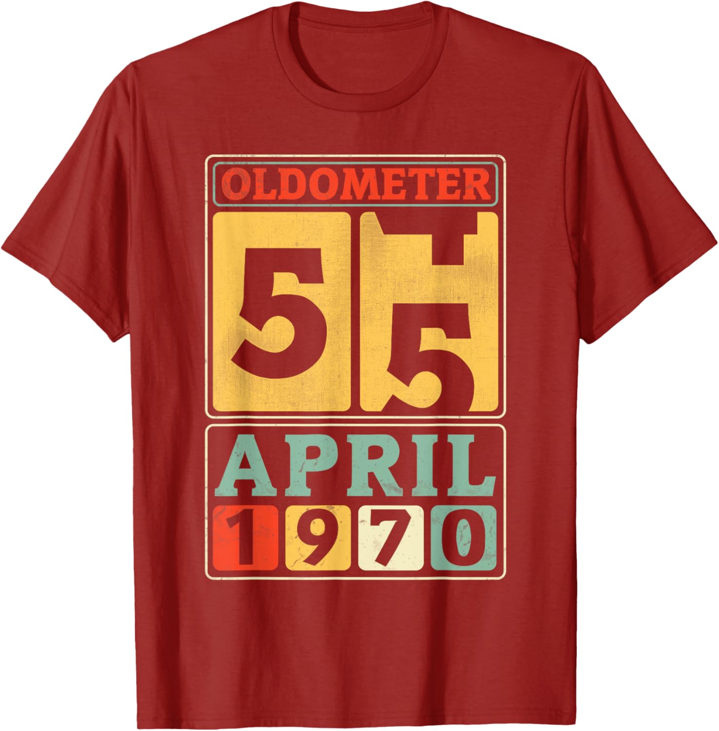 Vintage 55th Birthday T-Shirt for April 1970 Birthdays, Great Gift! - 11