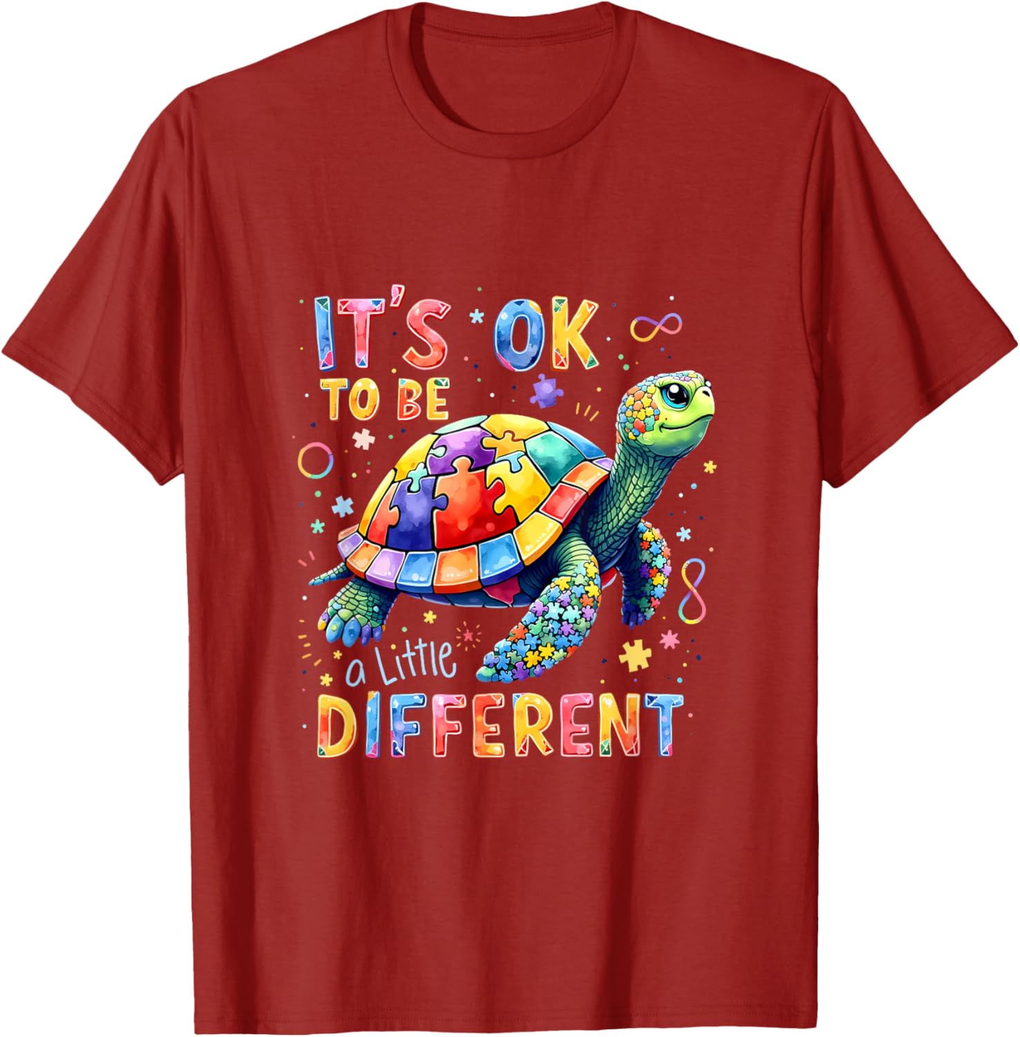 A Little Different Turtle Autism Awareness It's Ok To Be T-Shirt - 17