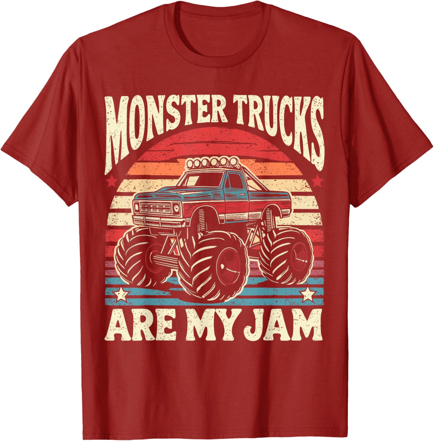 Vintage Monster Truck Enthusiast T-Shirt for Kids and Adults - 14