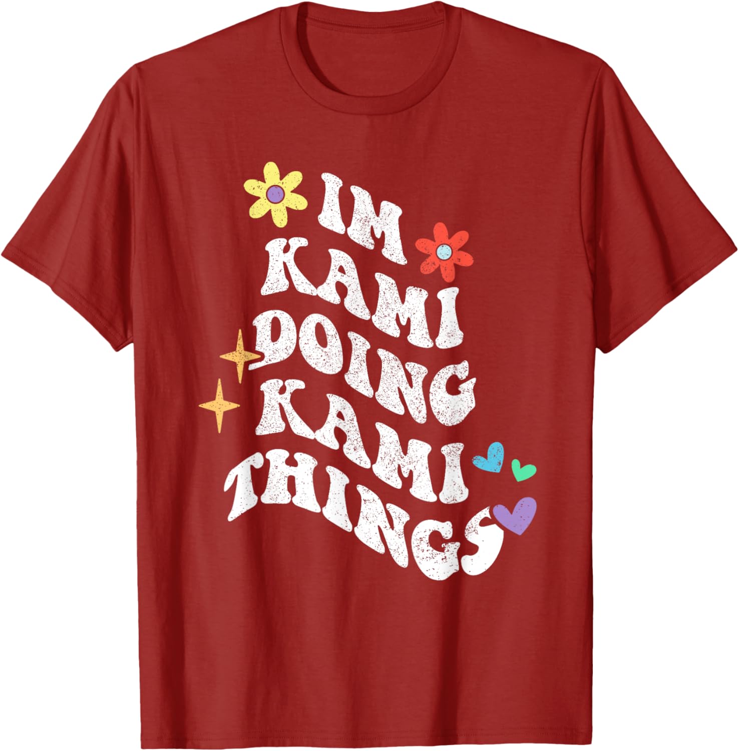 Retro Groovy Kami Doing Funny Things Mother's Day T-Shirt for Moms - 6