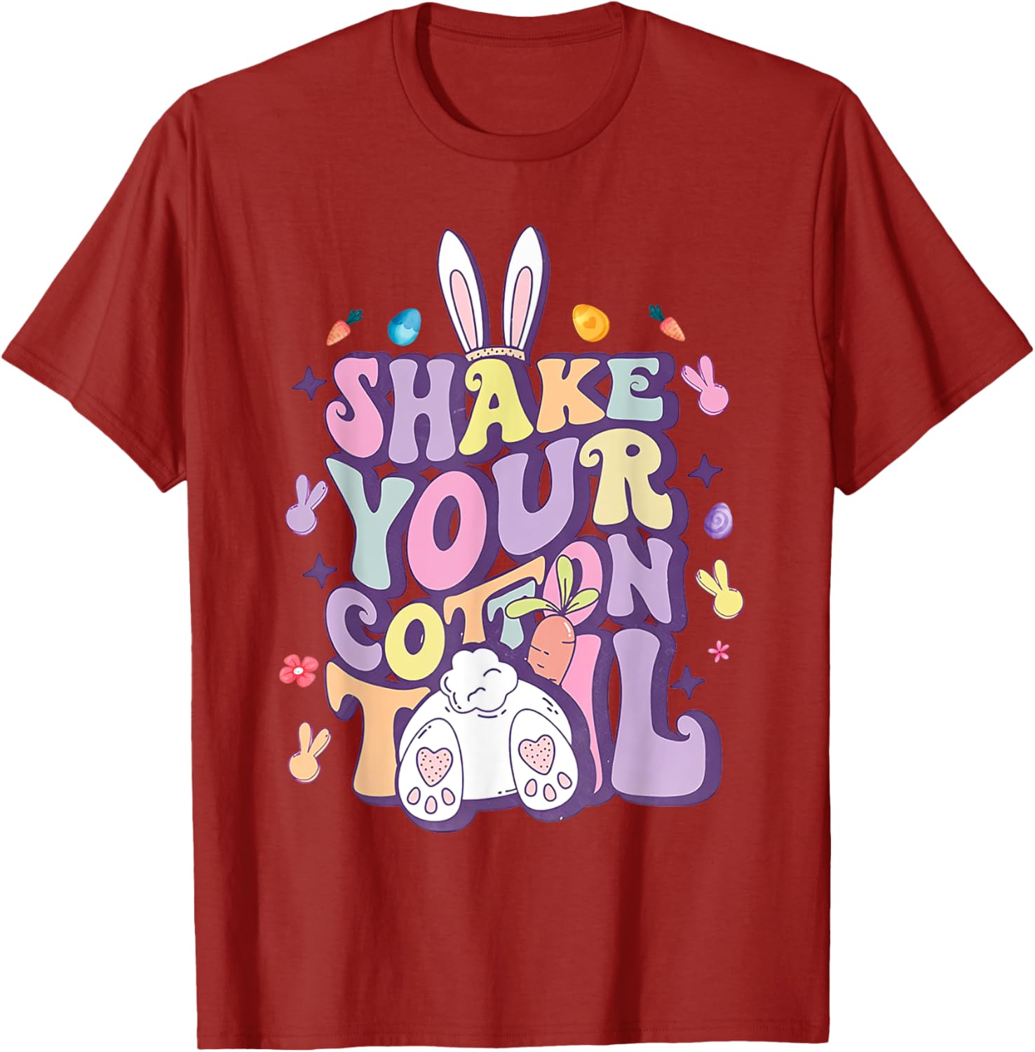 Shake Your Cotton Tail Funny Easter Bunny T-Shirt for Girls and Women - 6